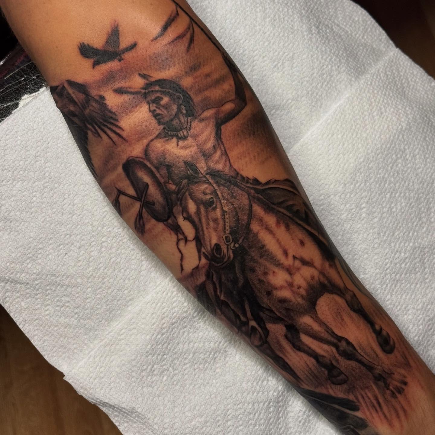Tattoo by @gottstatts — realism, black_and_grey