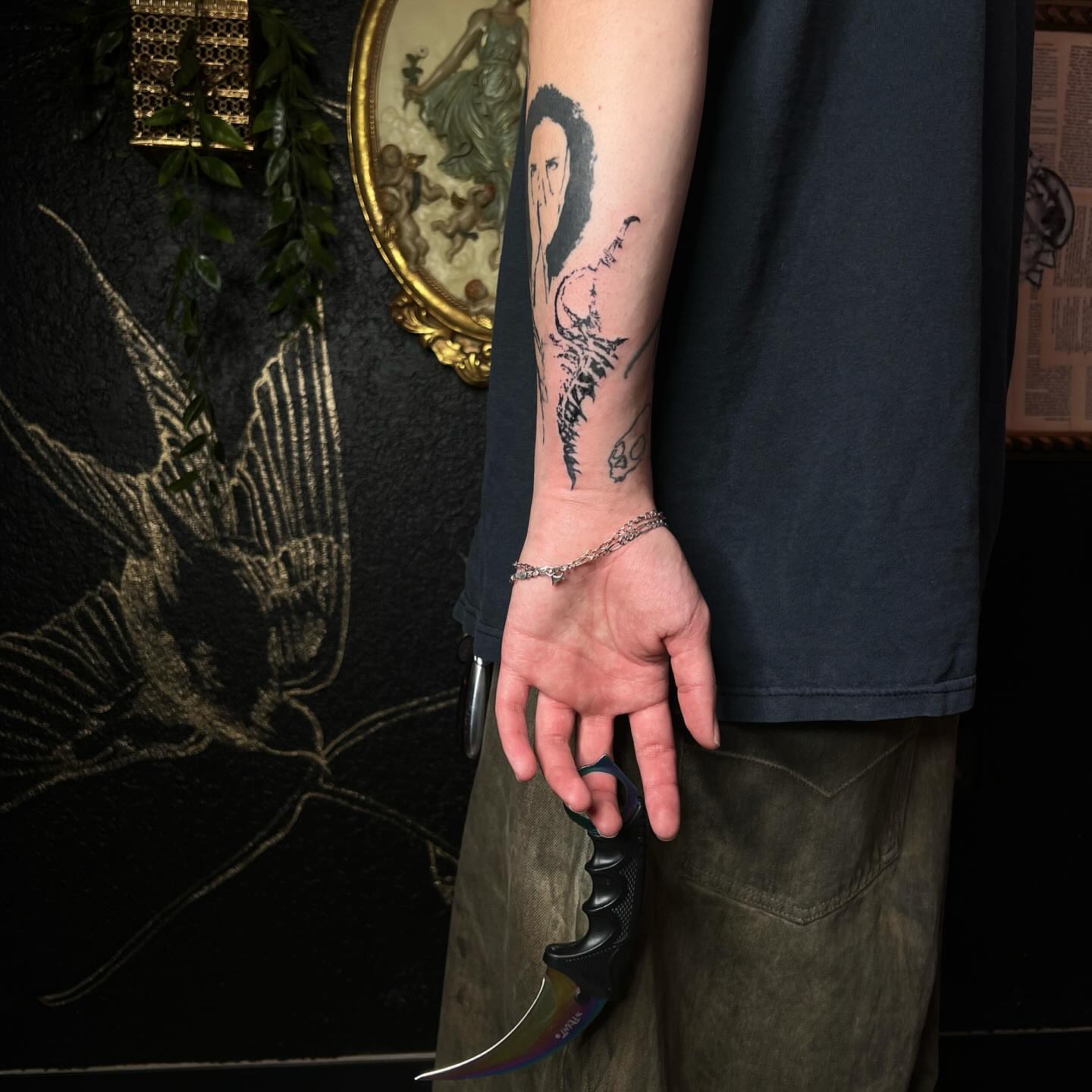 Tattoo by @ladyjutsu — black_and_grey