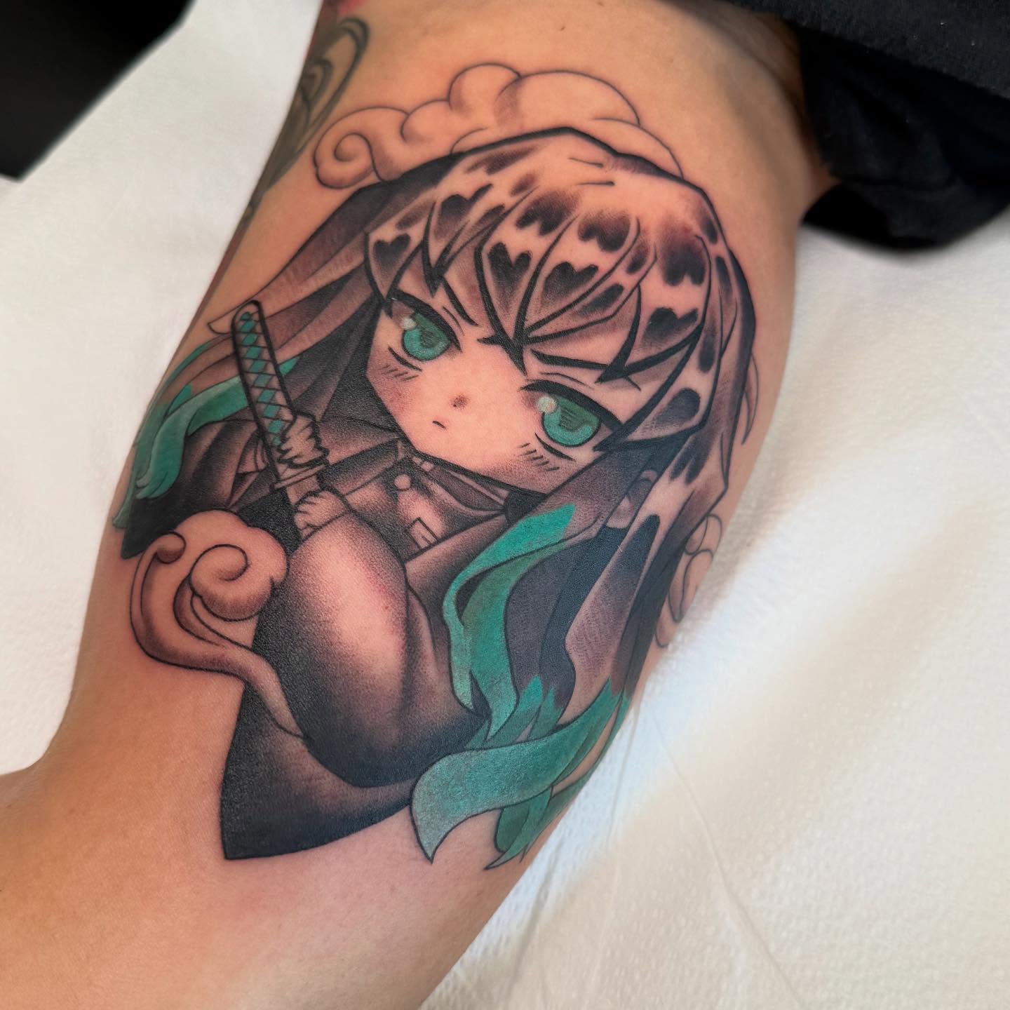 Tattoo by @booradleey — anime, illustrative