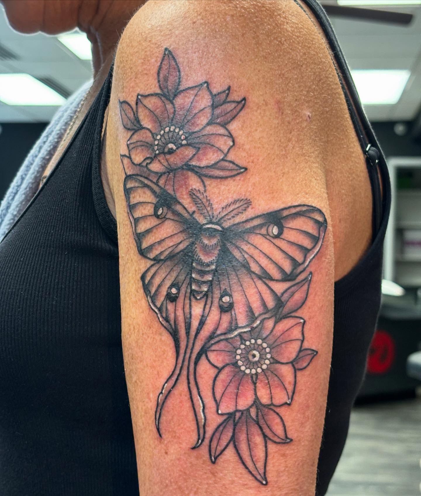 Tattoo by @tylerwhalen_tattoo — black_and_grey