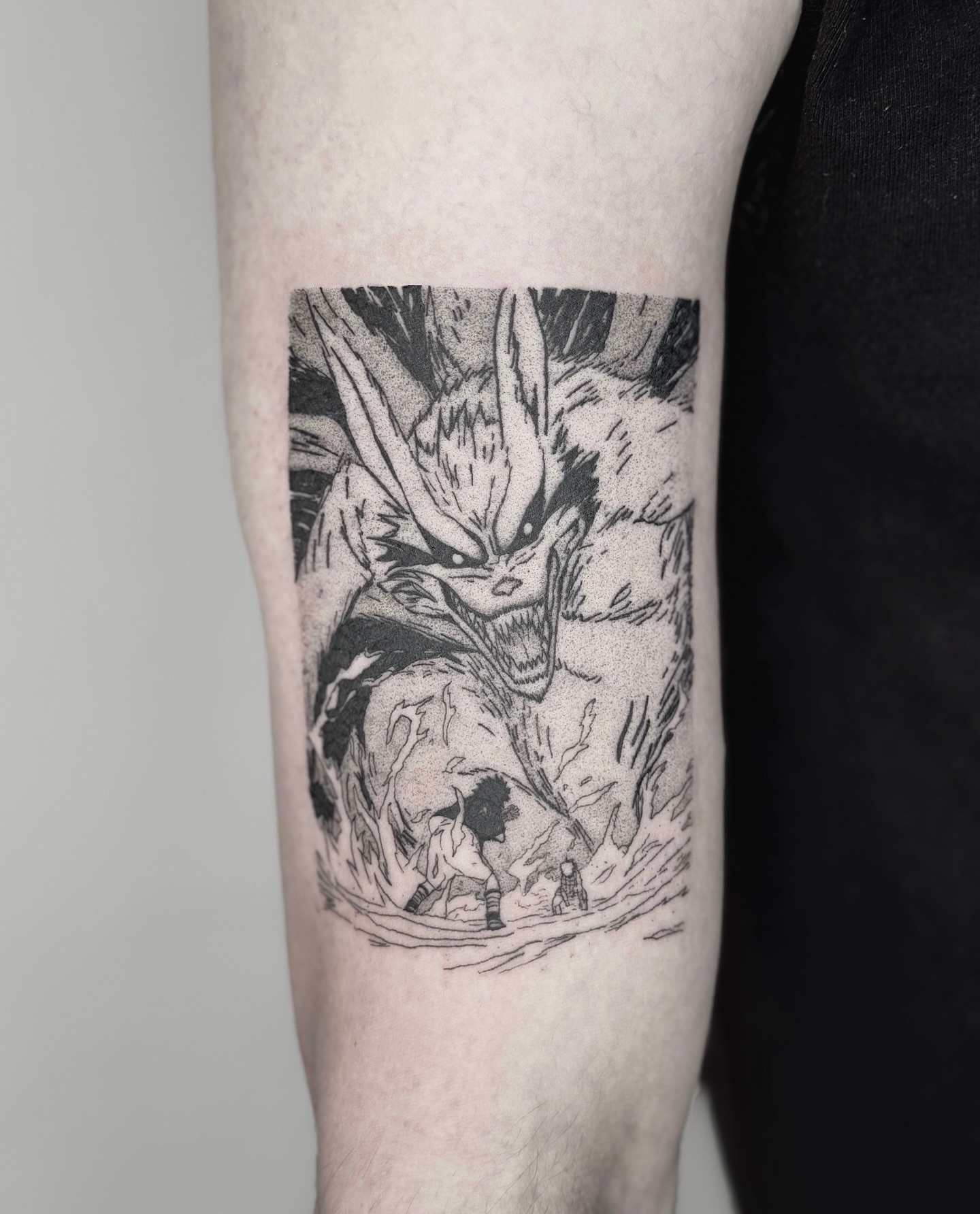 Tattoo by @a.ink.tattoo_leo — black_and_grey, dotwork