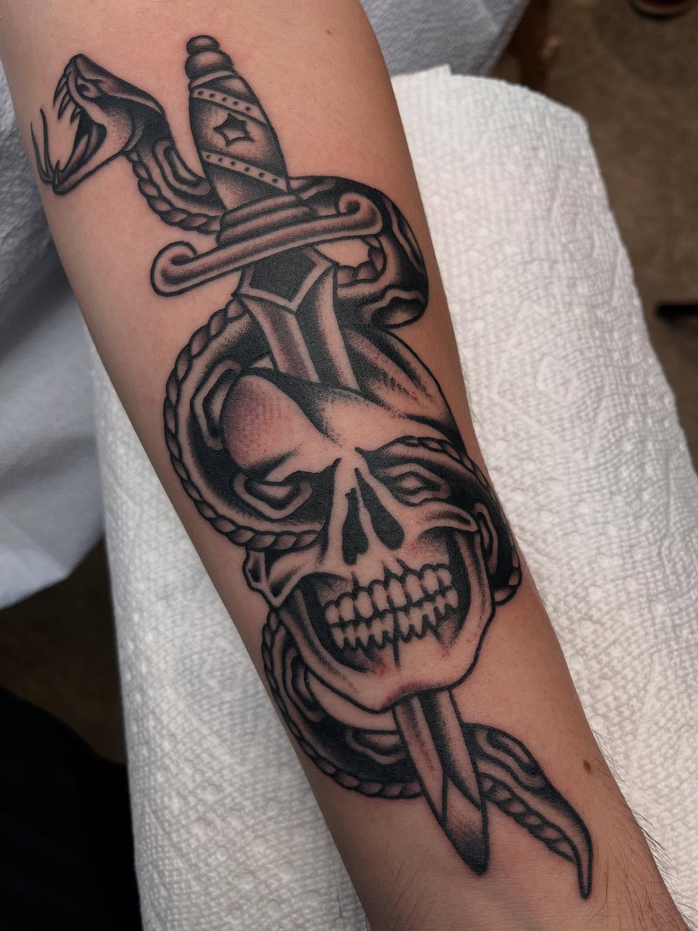 Tattoo by @austinhowardtemple โ black_and_grey, realism