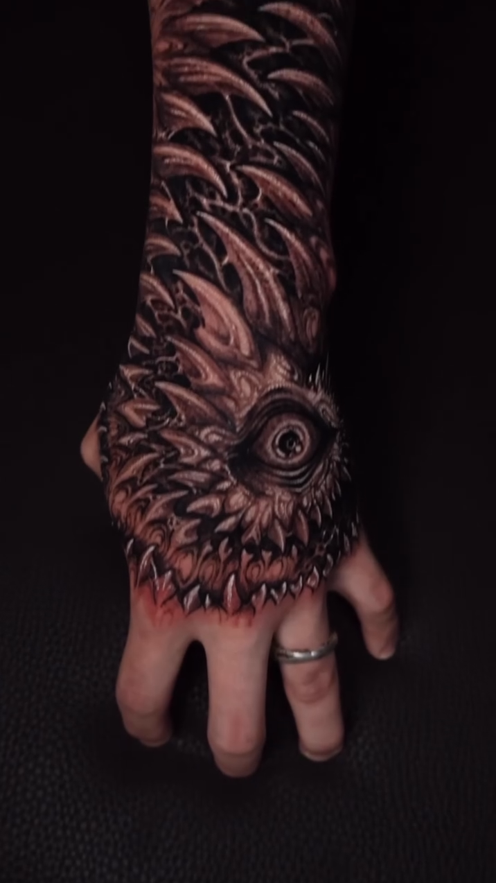 Creature eye dark realism tattoo by Dark tattoo