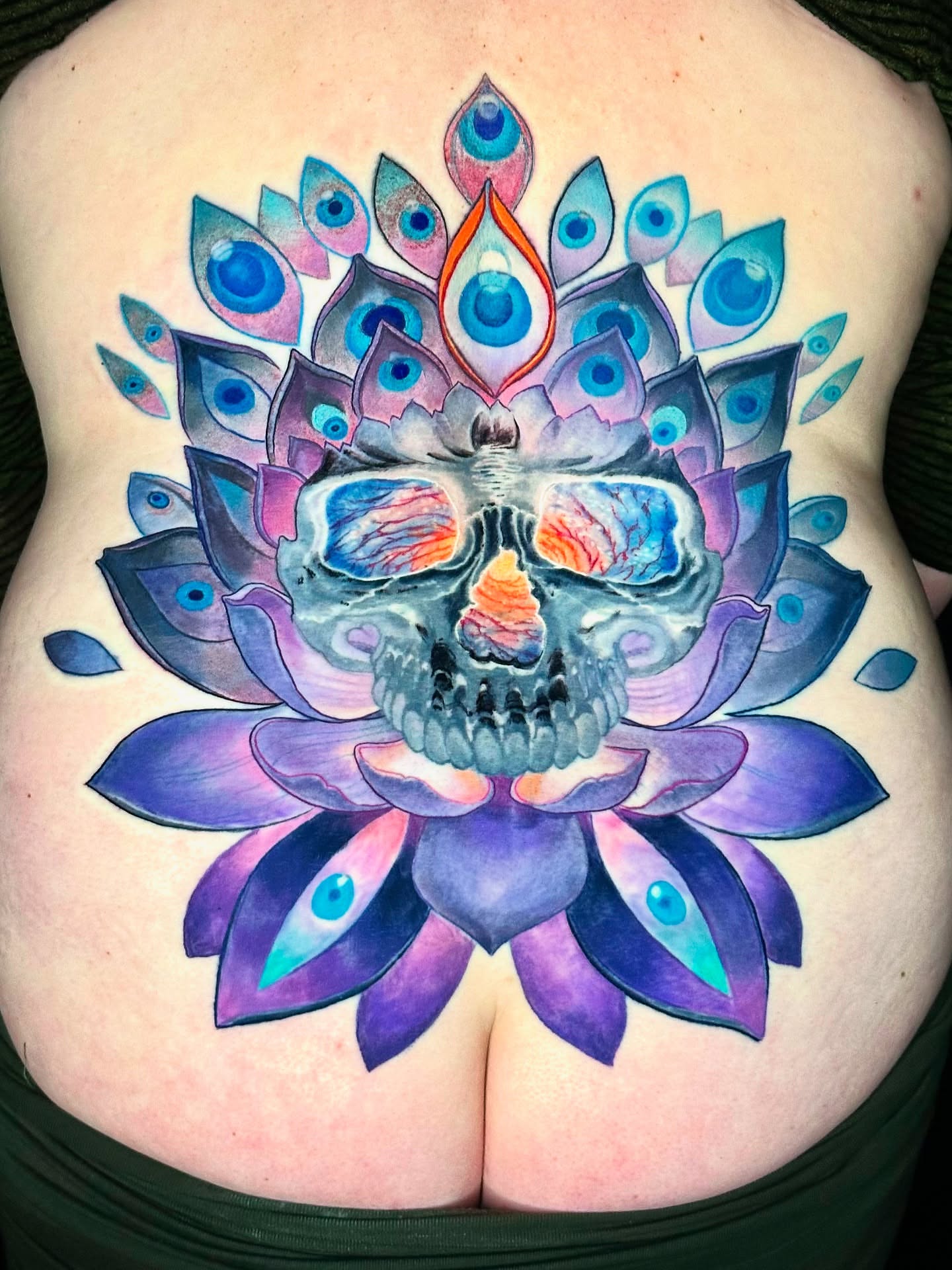 Tattoo by @dominicktattoo — watercolor, surrealism
