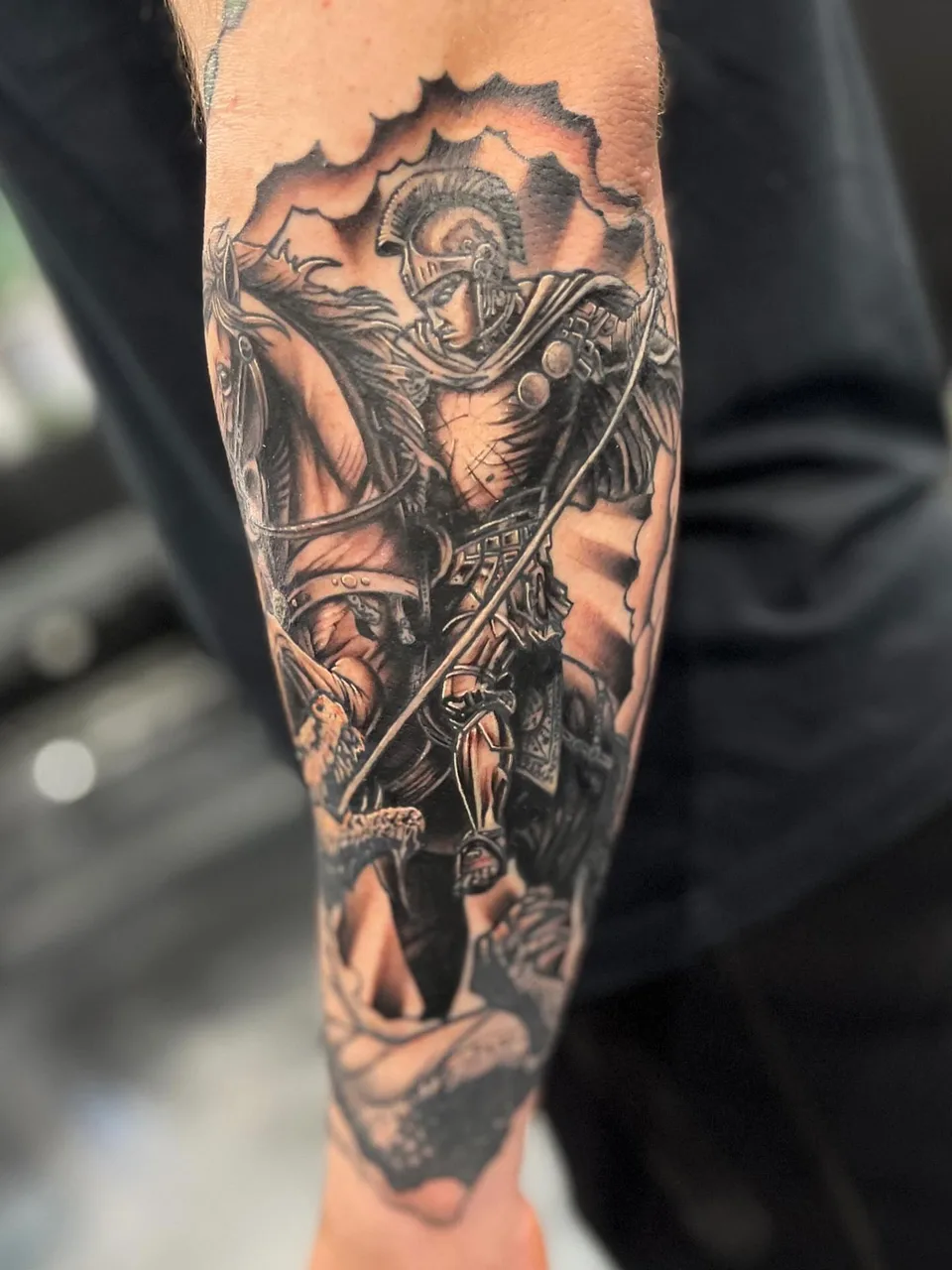 Tattoo by @silfiesadam — black_and_grey, realism