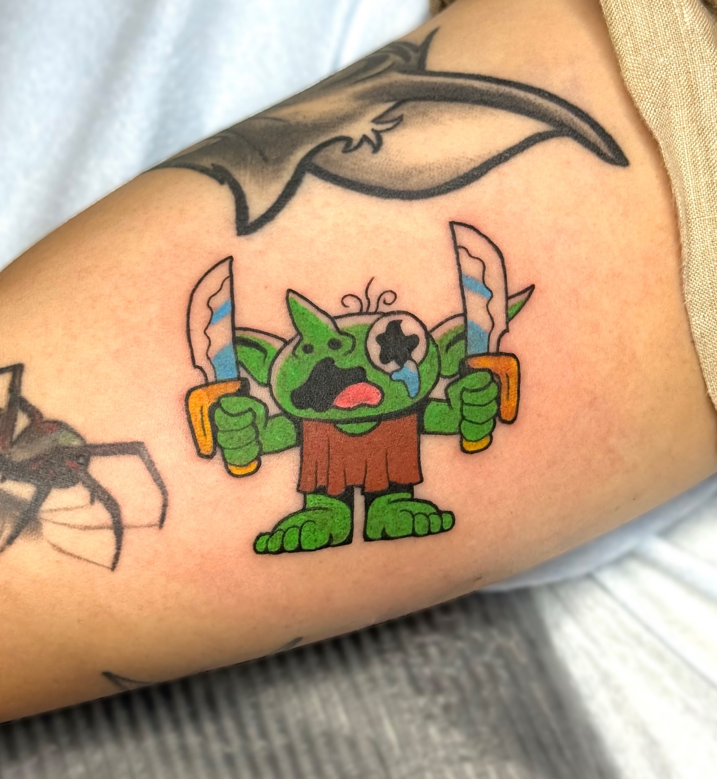 Tattoo by @_lazy.bones_ — new_school, illustrative