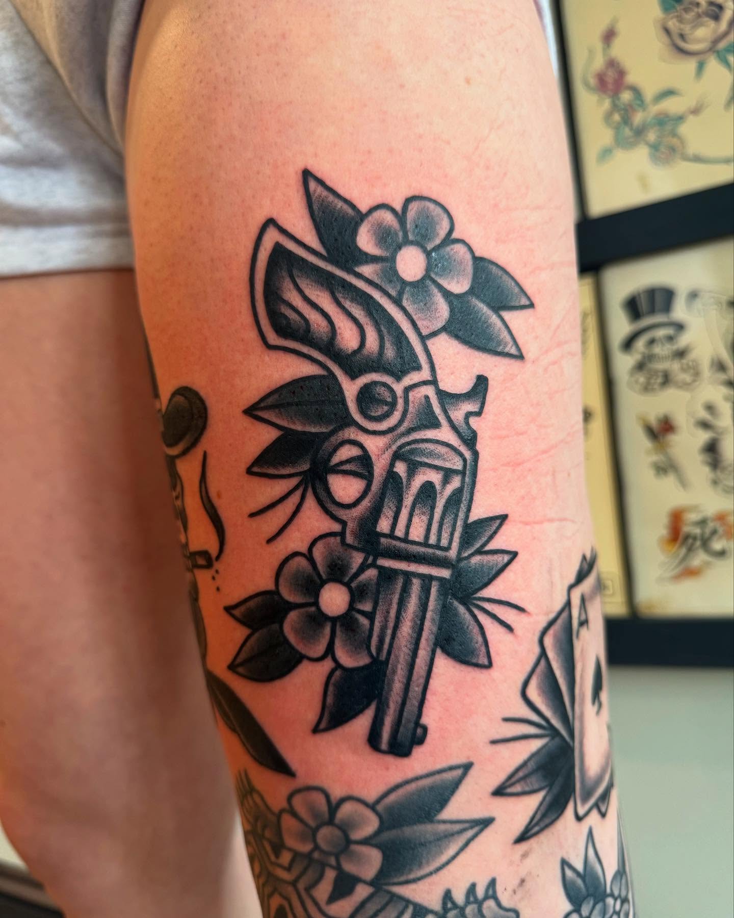 Tattoo by @lexie.eckard.tattoo โ american_traditional, black_and_grey