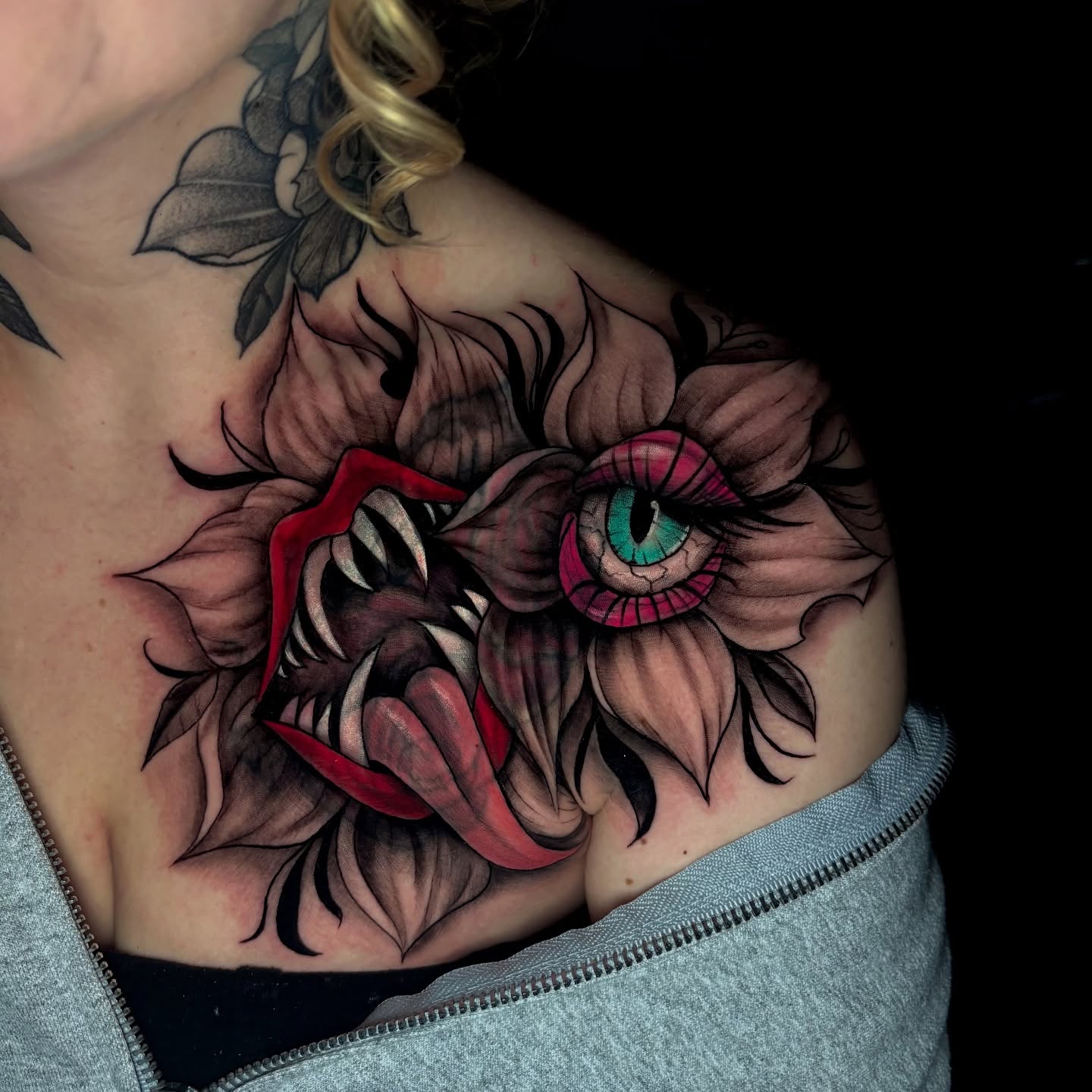Tattoo by @trendellatattoos — neo_traditional, realism
