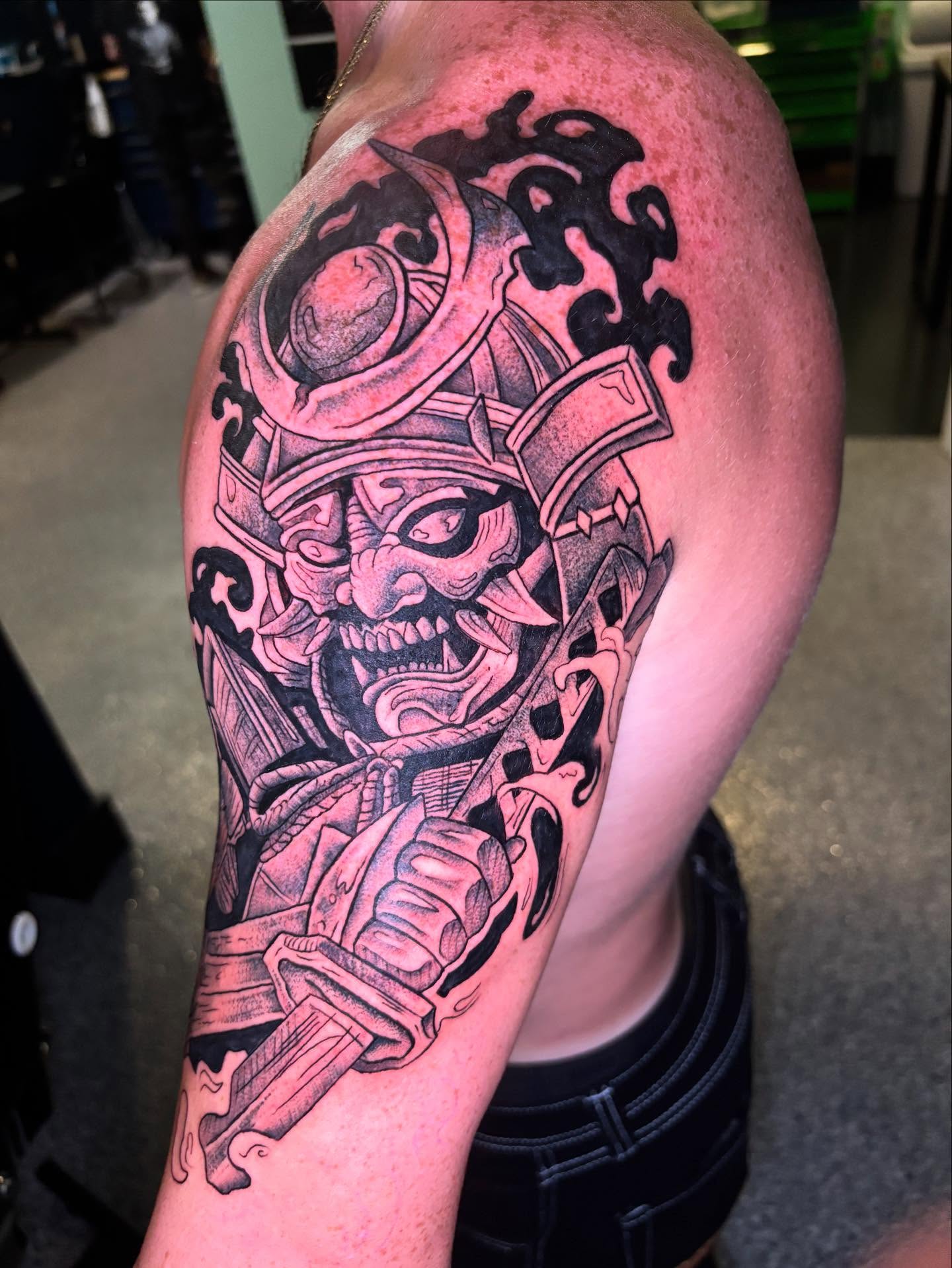 Tattoo by @tatt2dennis — black_and_grey, realism