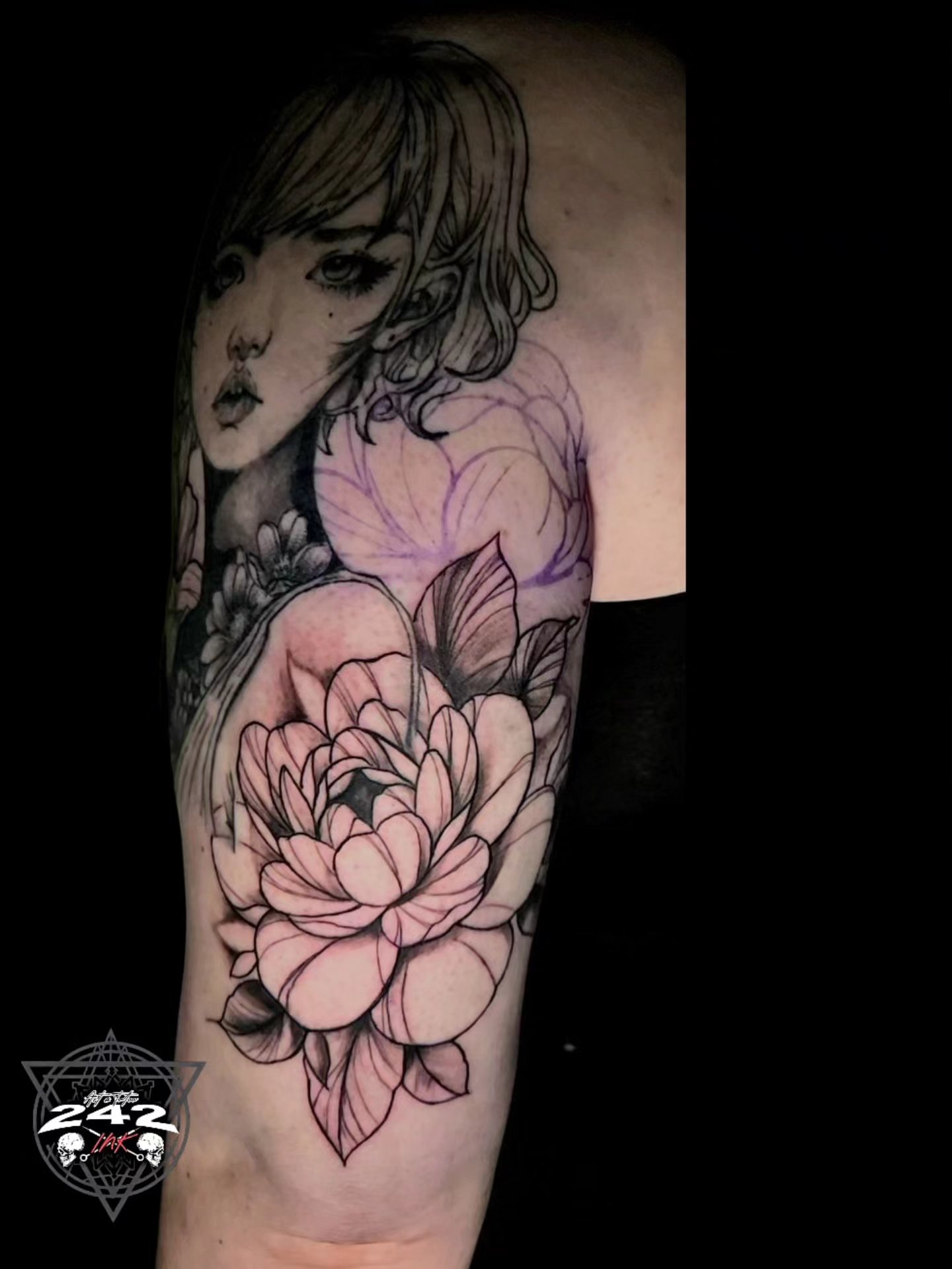 Tattoo by @242_ink — realism, anime