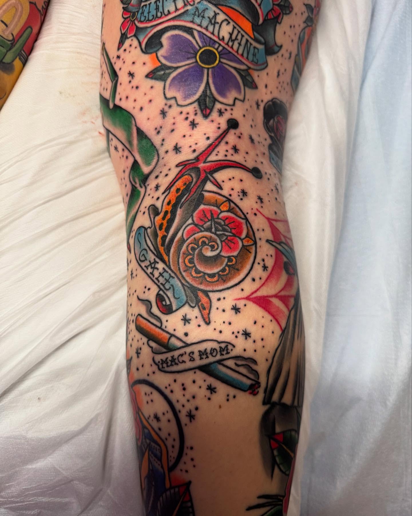 Tattoo by @travisbrowntattoos — american_traditional, dotwork