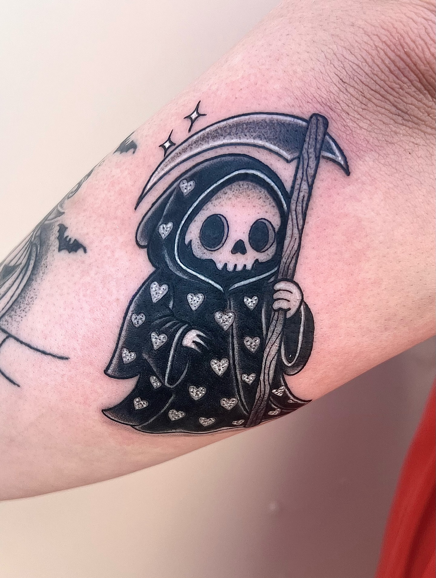 Tattoo by @pisces.moonchild.tattoos — black_and_grey
