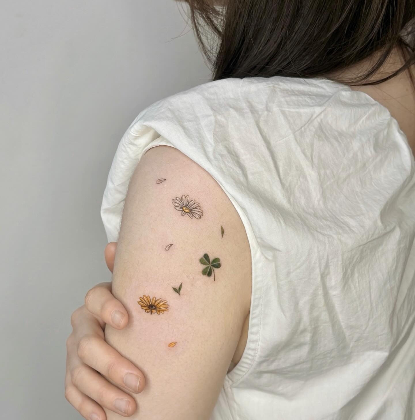 Tattoo by @nyangwol_tattoo — dotwork