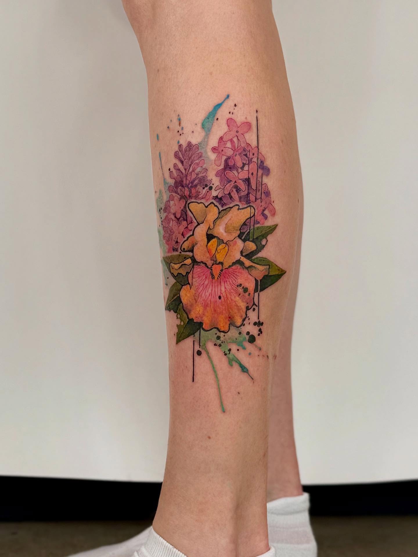 Tattoo by @mrcoffeybean — watercolor