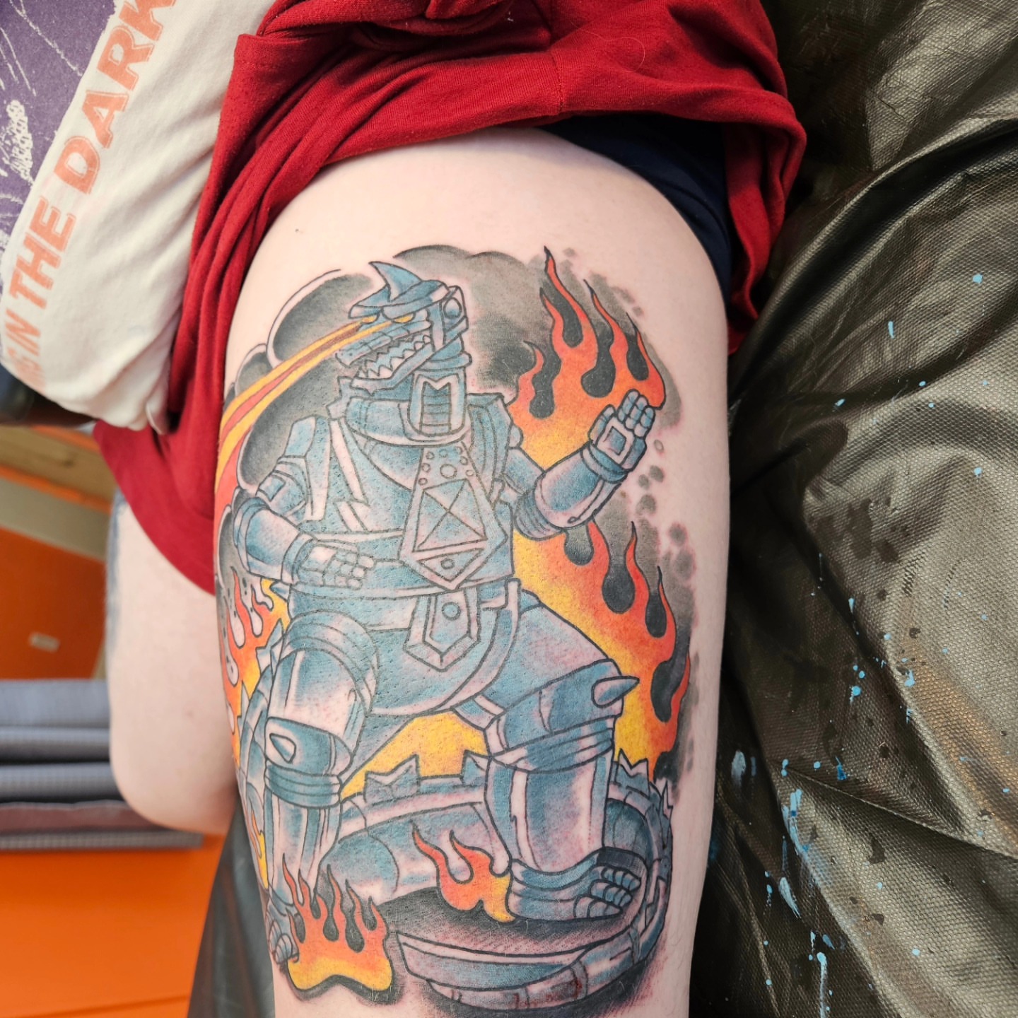 Tattoo by @jasonpellandtattoo — geometric, realism