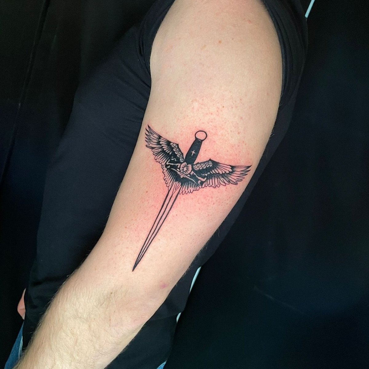 Tattoo by @mklvayne.tattoos — black_and_grey
