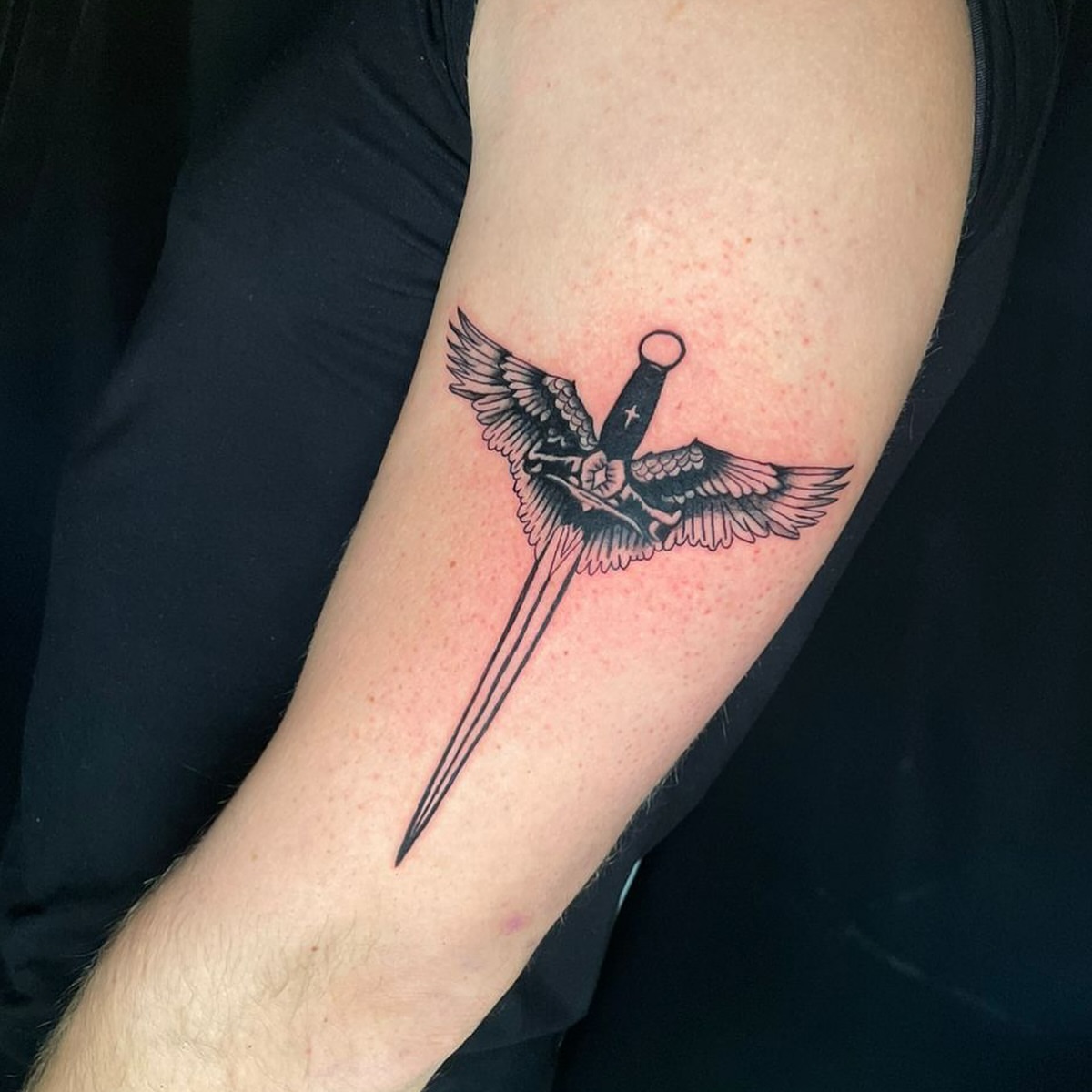 Tattoo by @mklvayne.tattoos — black_and_grey