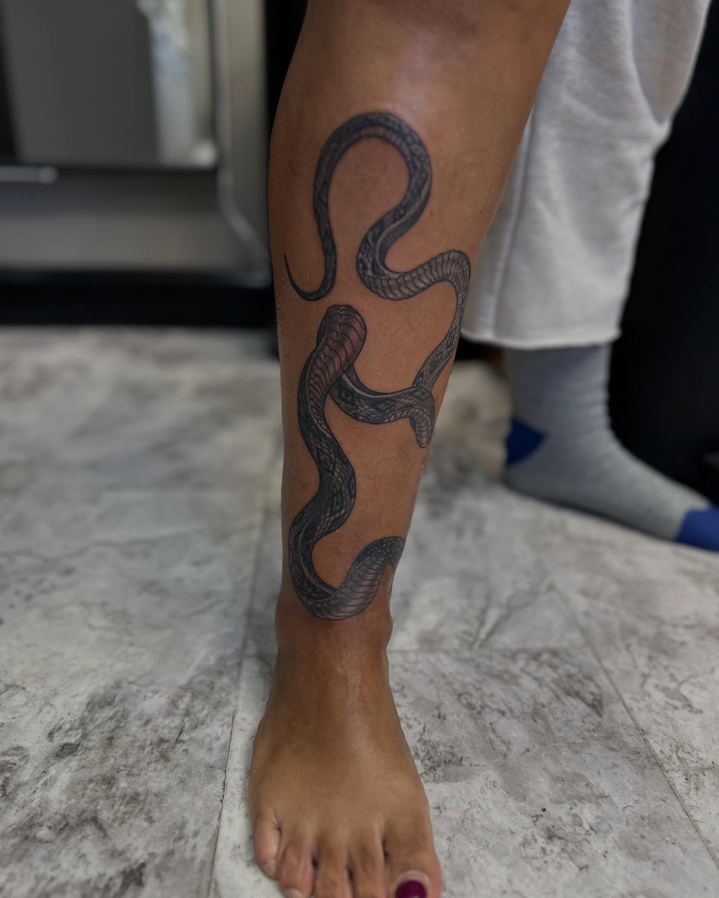 Tattoo by @inked_alex — black_and_grey
