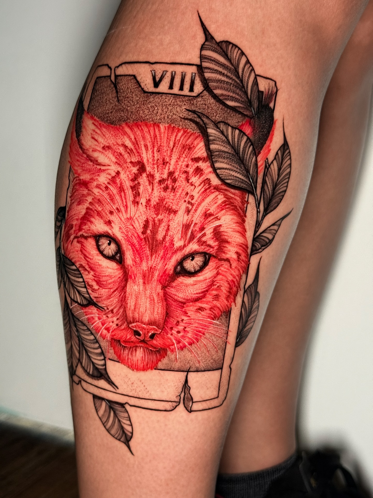 Tattoo by @doomedtattoo — realism, dotwork