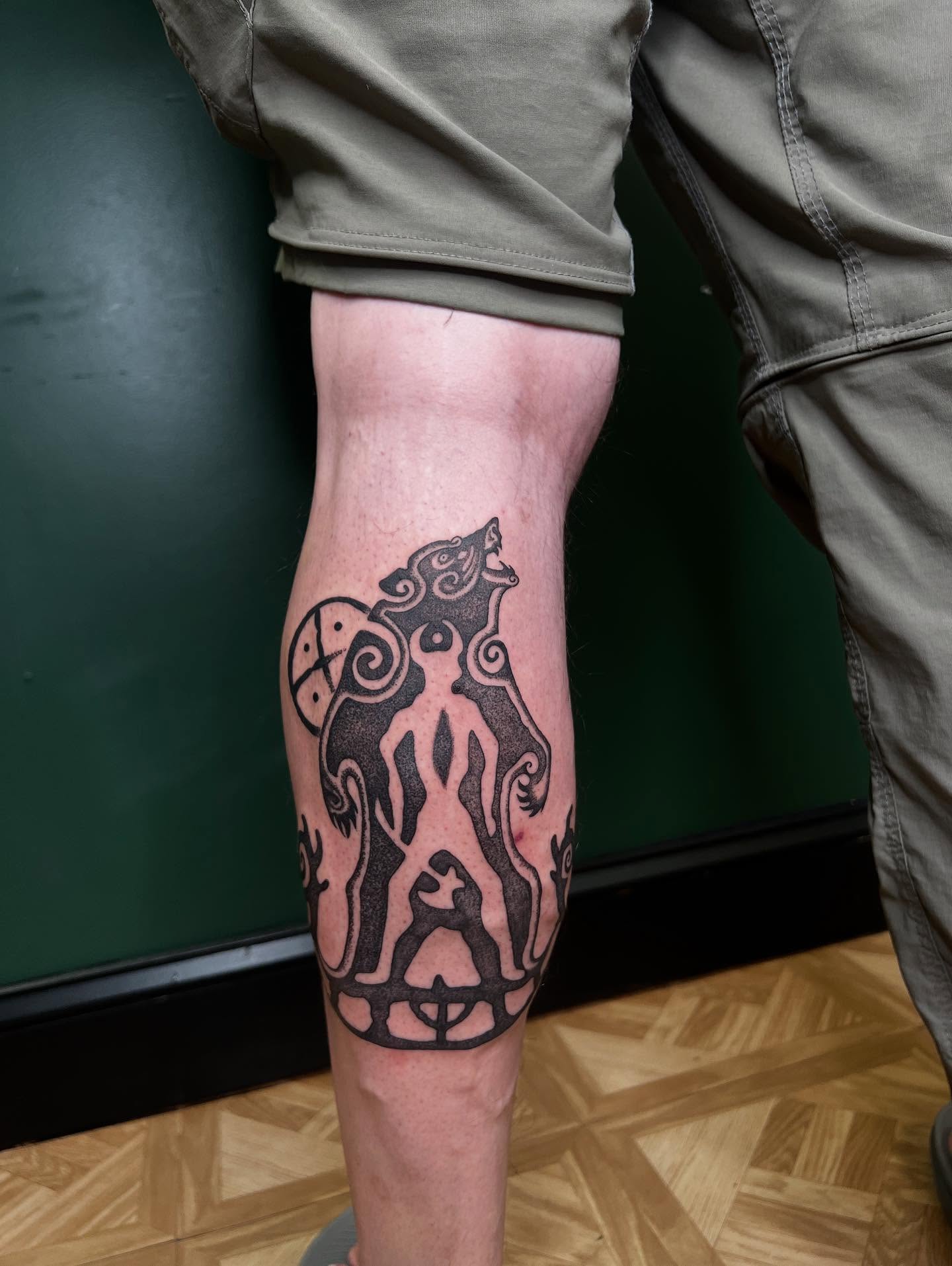 Tattoo by @tattoosbyrach β blackwork, tribal