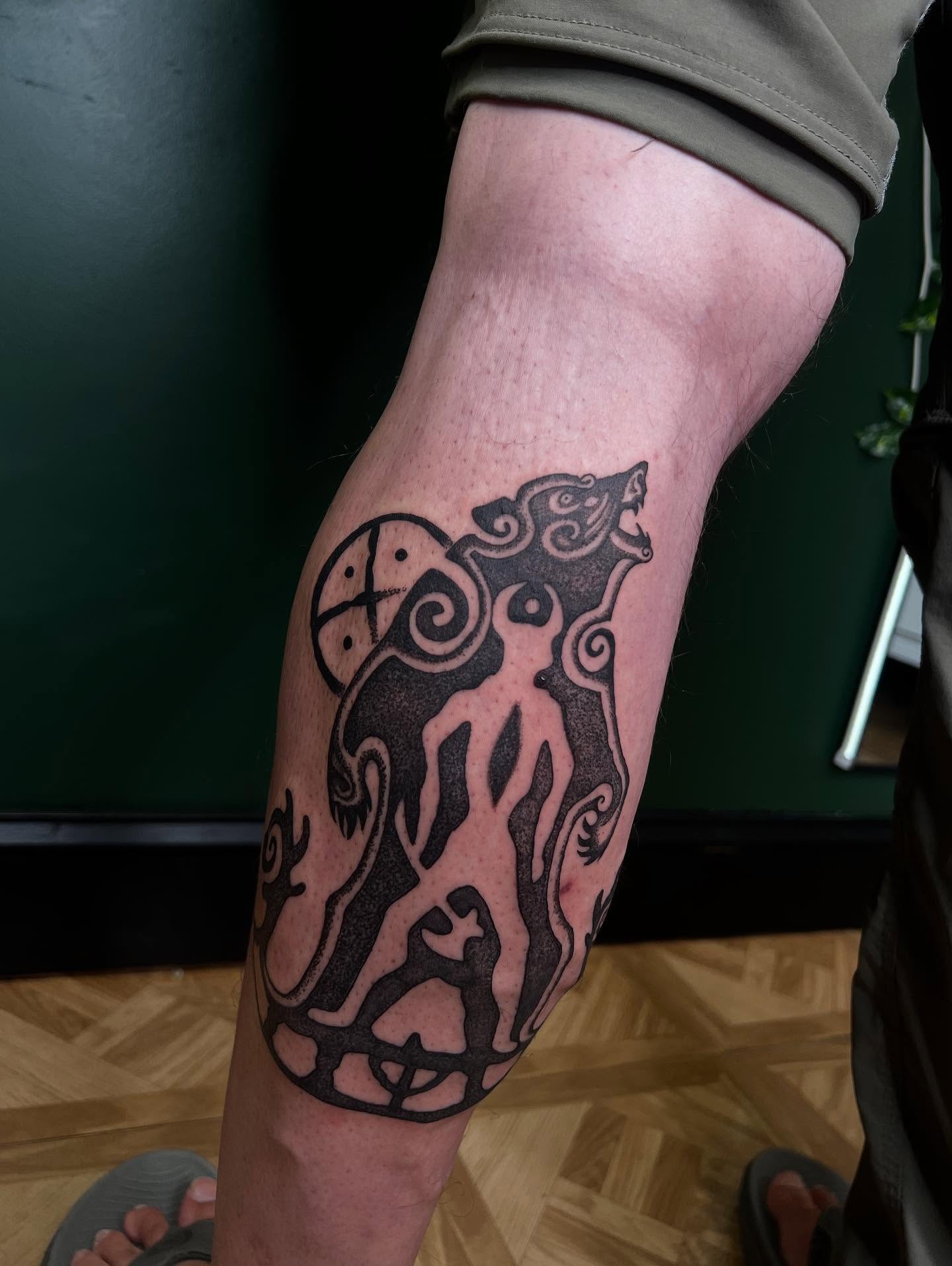 Tattoo by @tattoosbyrach β blackwork, geometric