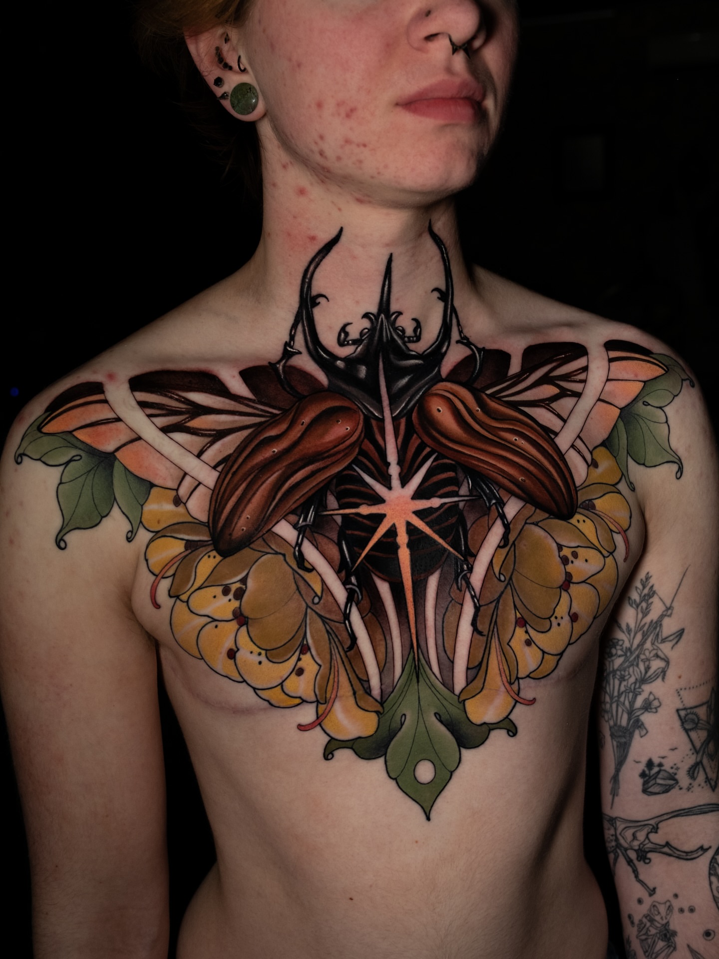Tattoo by @krishtattoo — geometric, illustrative
