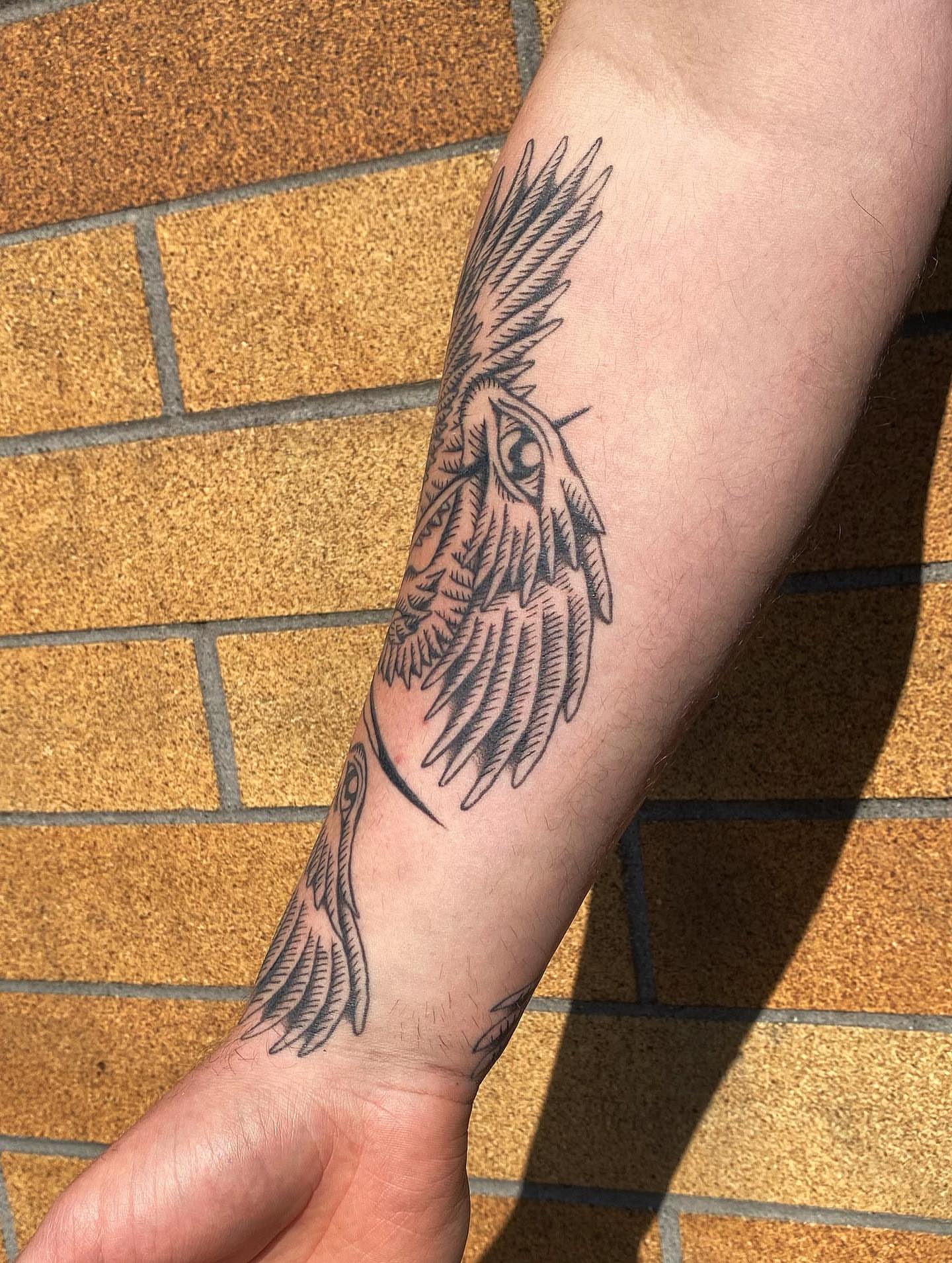 Tattoo by @armpitfreak — black_and_grey