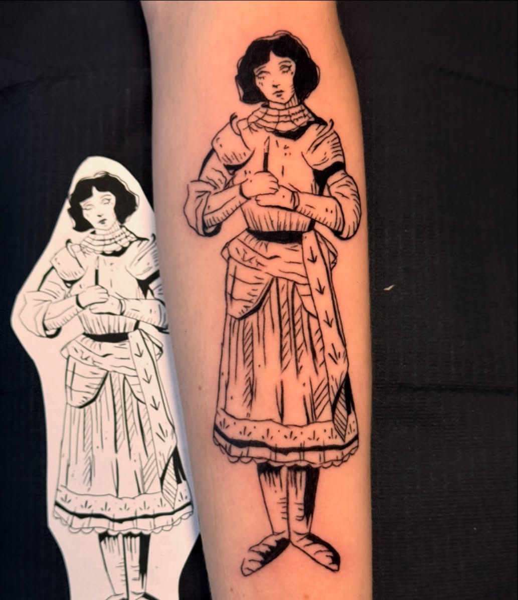 Tattoo by @kasey_may_tattoos — black_and_grey