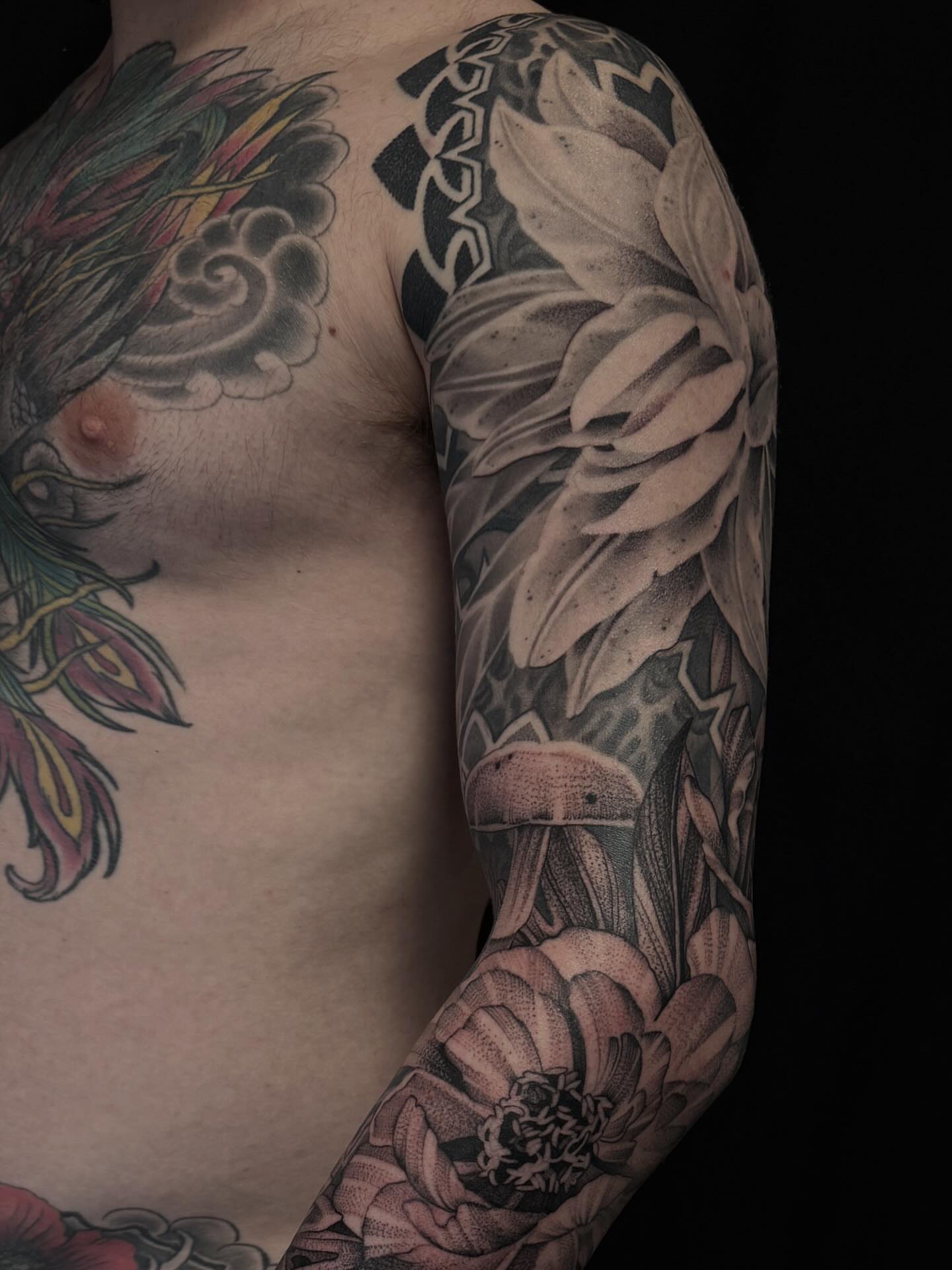 Tattoo by @tattoosbygina — black_and_grey, realism