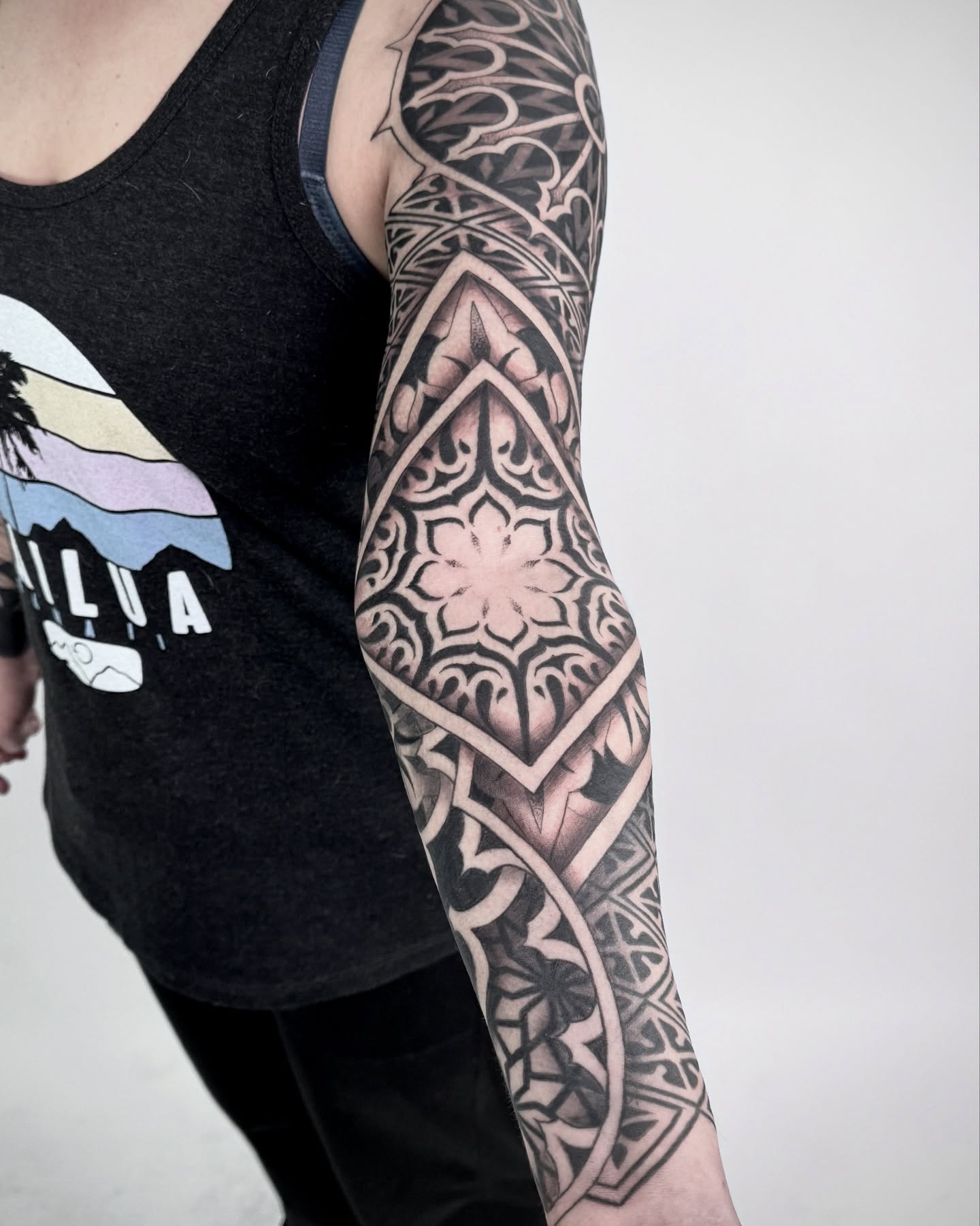 Tattoo by @ghostriverart — geometric