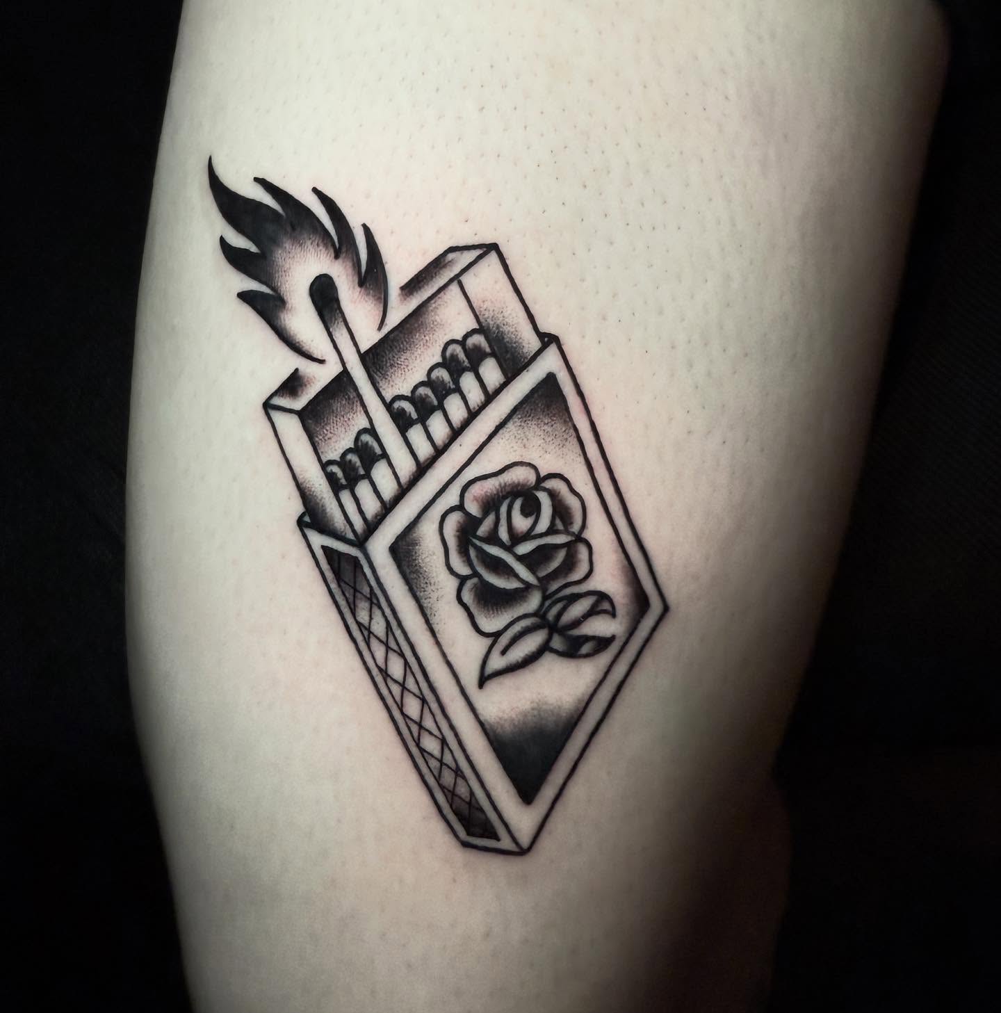 Tattoo by @emilylestrangetattoos — black_and_grey