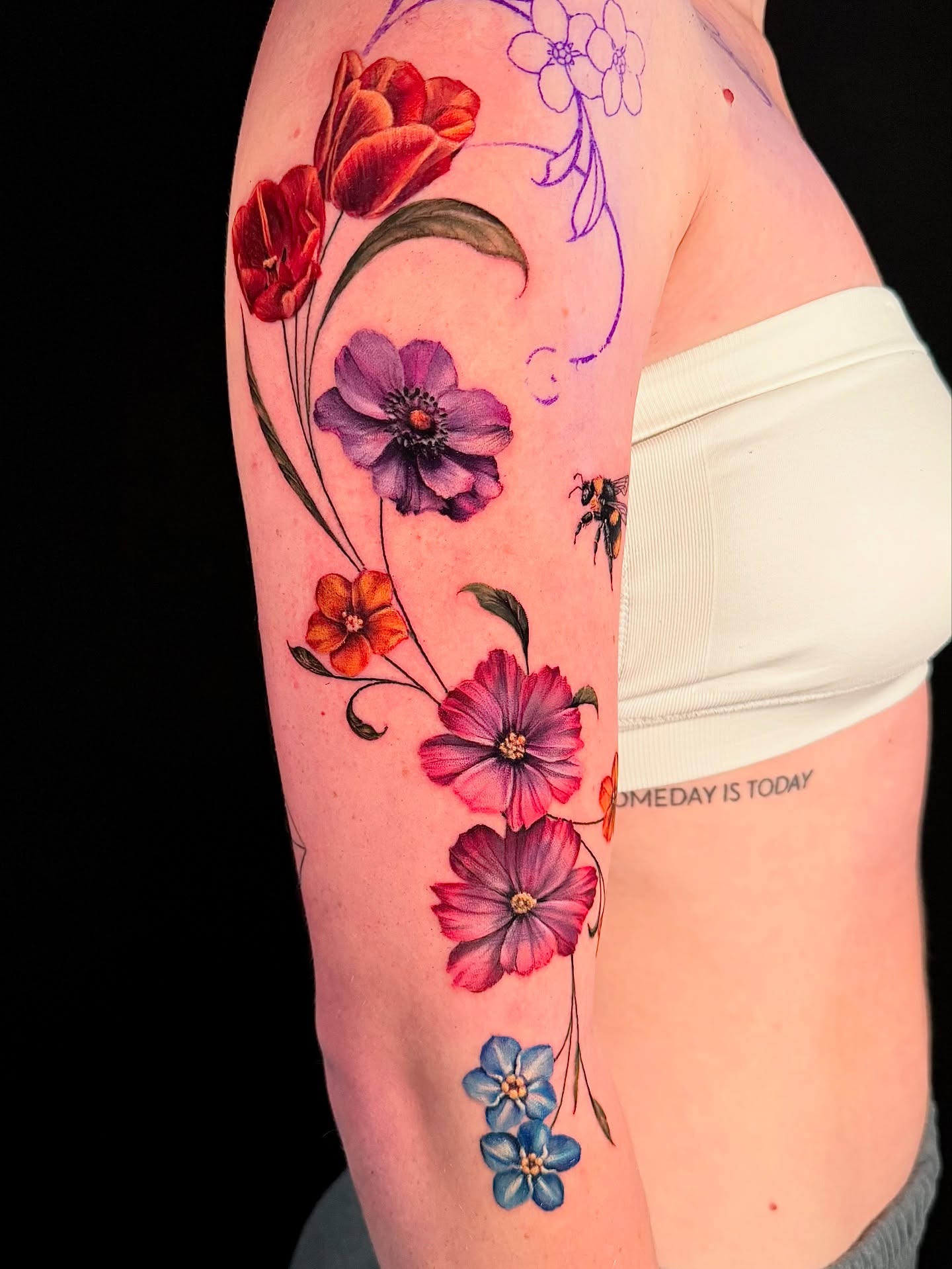Tattoo by @emily.tattoos — watercolor, realism