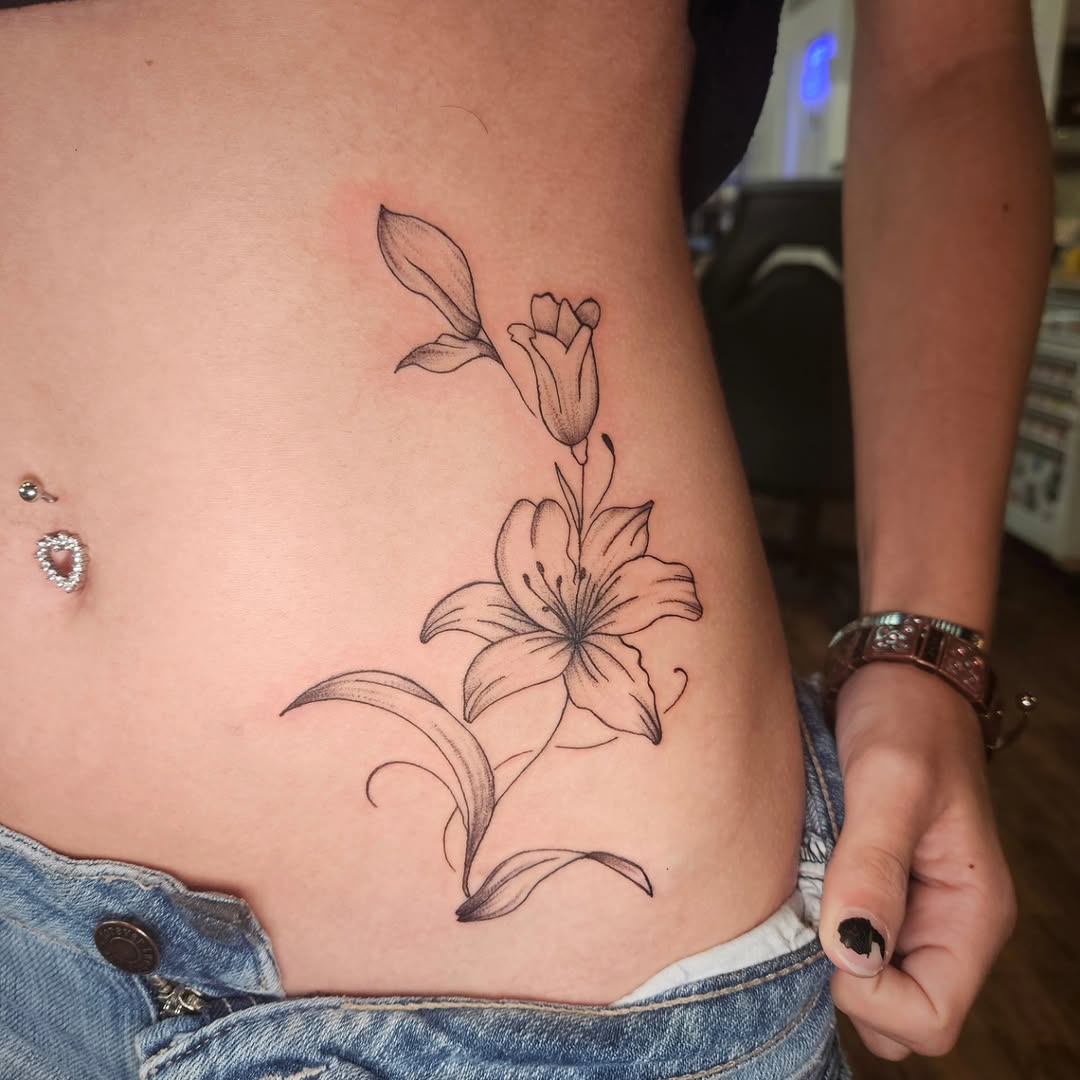 Tattoo by @shades_of_maggie — fine_line, black_and_grey