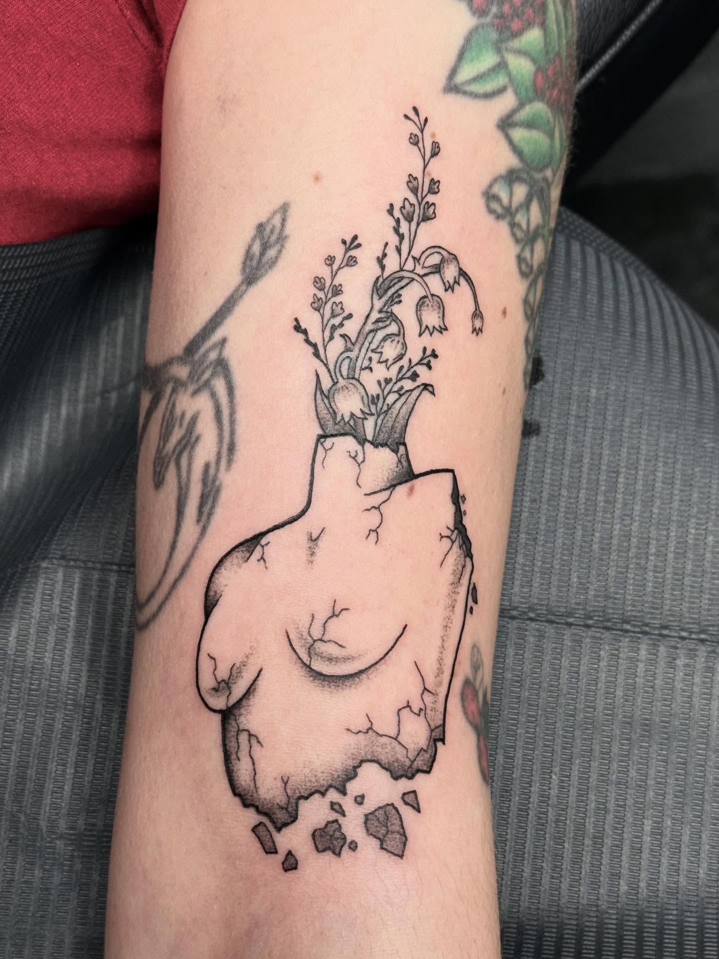 Tattoo by @hardcore.crybaby — black_and_grey, realism