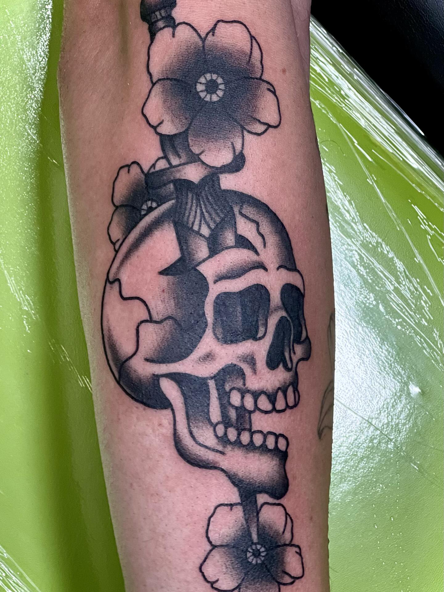 Tattoo by @necromandymods — black_and_grey