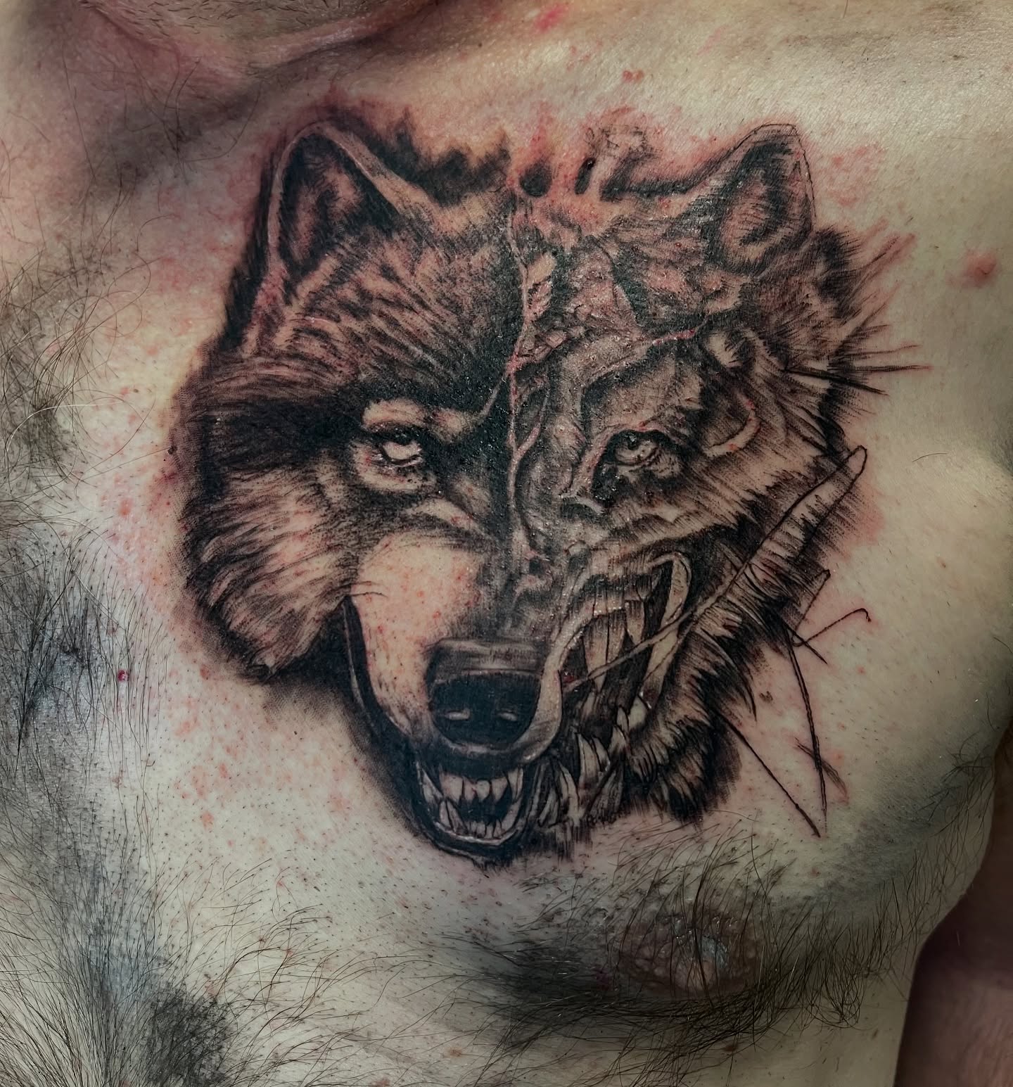 Tattoo by @tat2garrett — realism, dark_realism