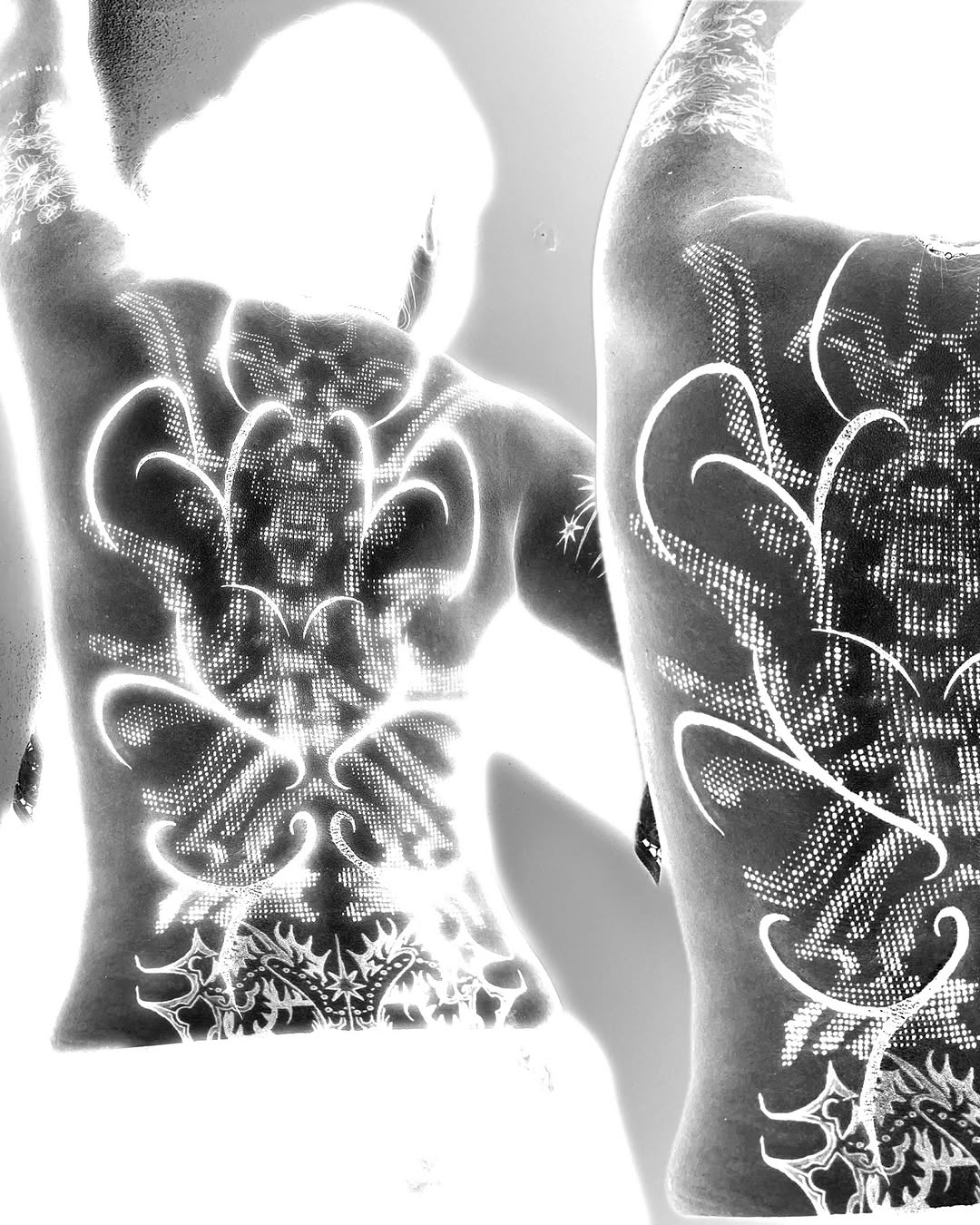 Tattoo by @sugarscab — blackwork, ornamental