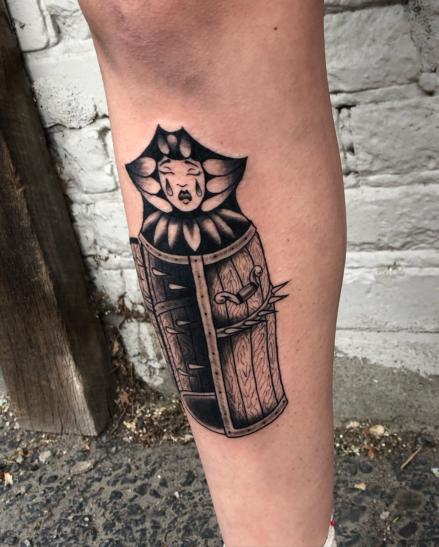 Tattoo by @aidabtattoo — black_and_grey