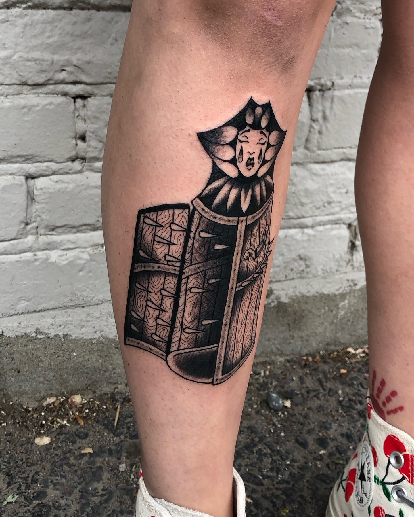 Tattoo by @aidabtattoo — black_and_grey