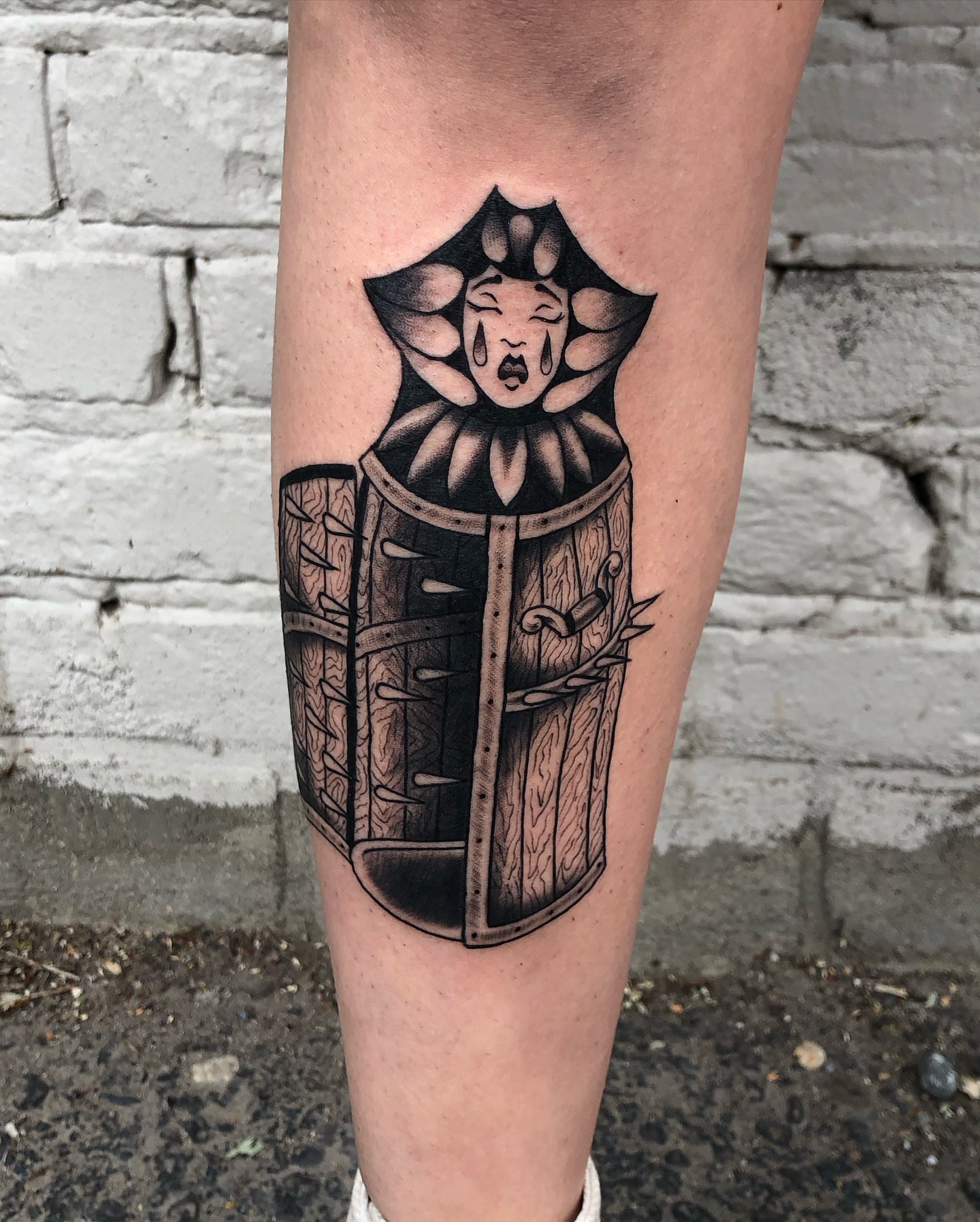 Tattoo by @aidabtattoo — black_and_grey