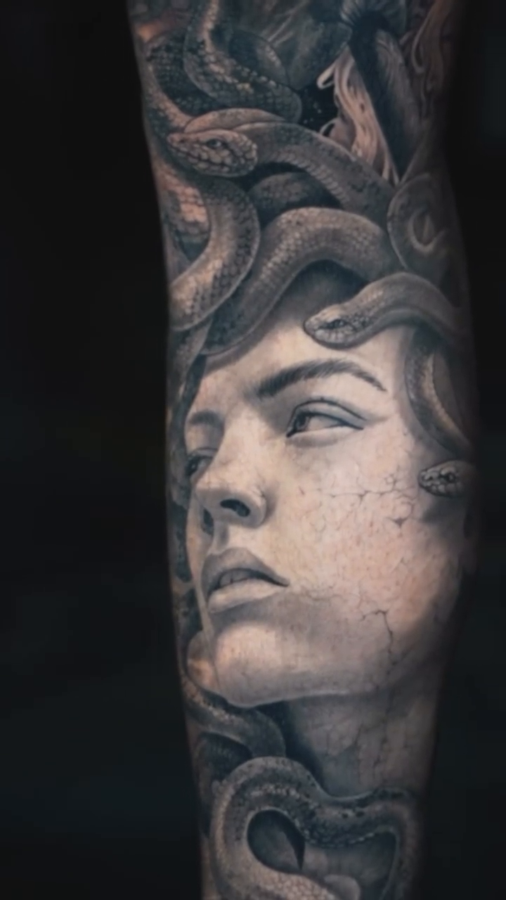 Tattoo by @oxossiart — realism, black_and_grey