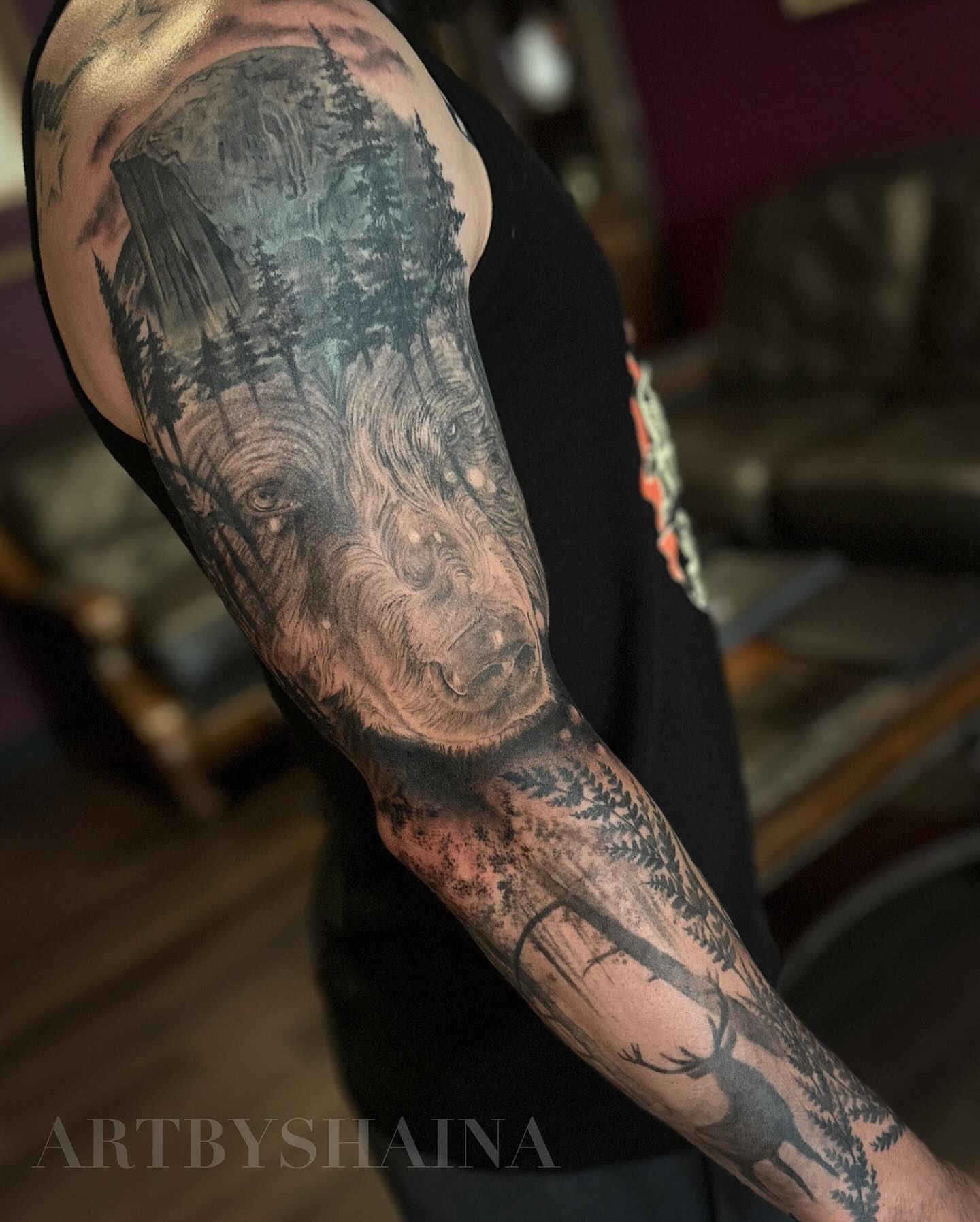 Tattoo by @artbyshaina — realism, dark_realism