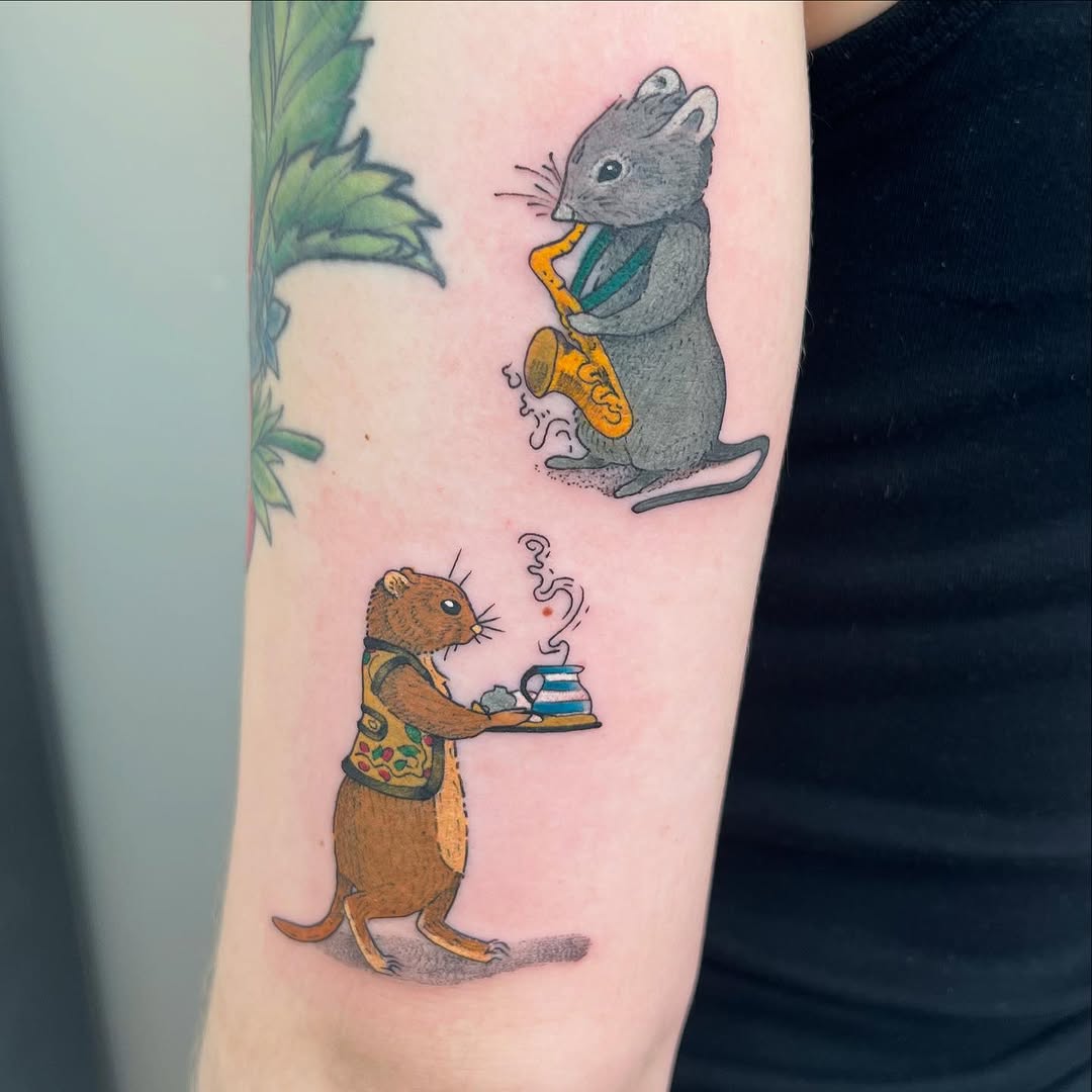 Tattoo by @beastlyflowers — illustrative, new_school