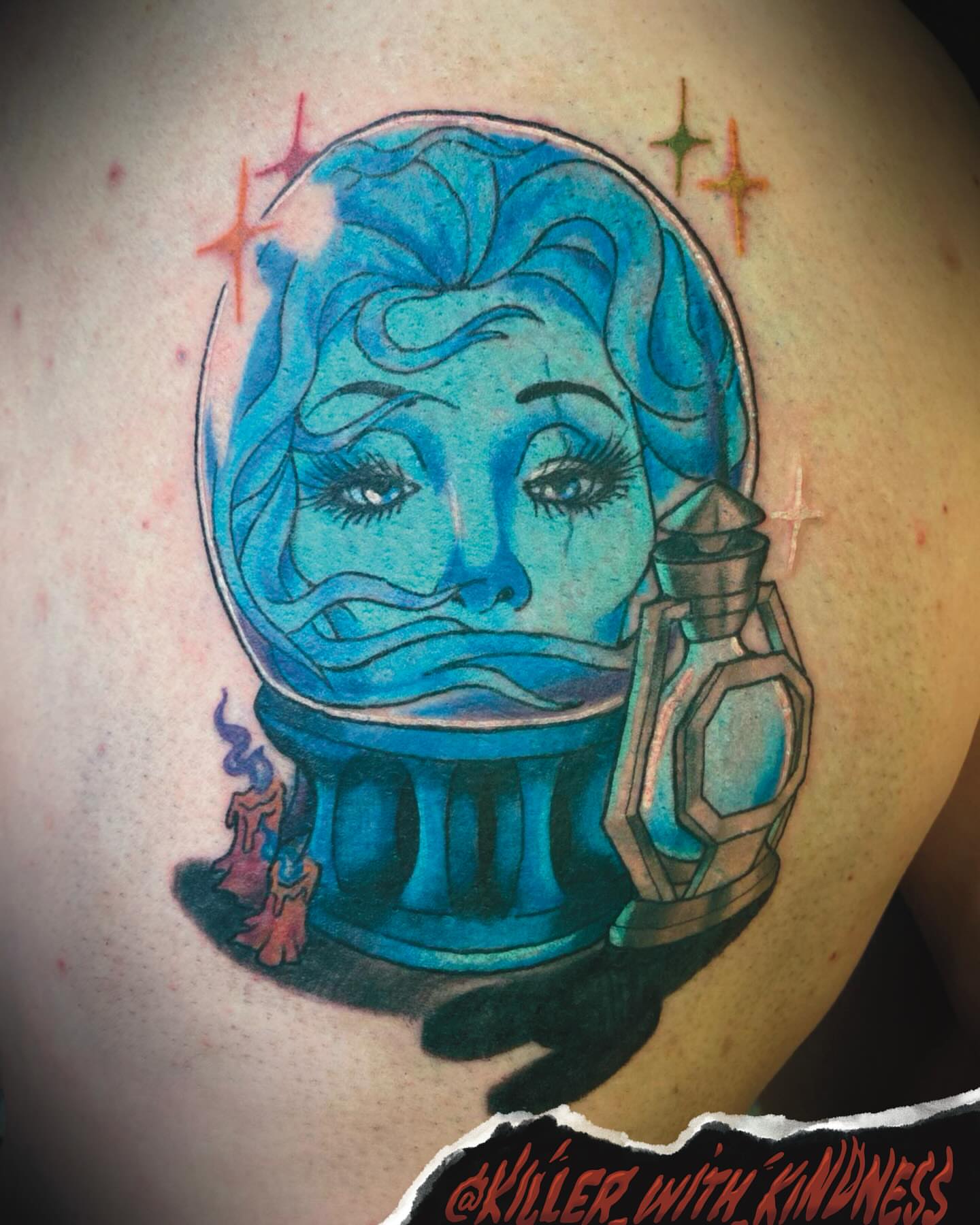 Tattoo by @killer_with_kindness — american_traditional, dotwork