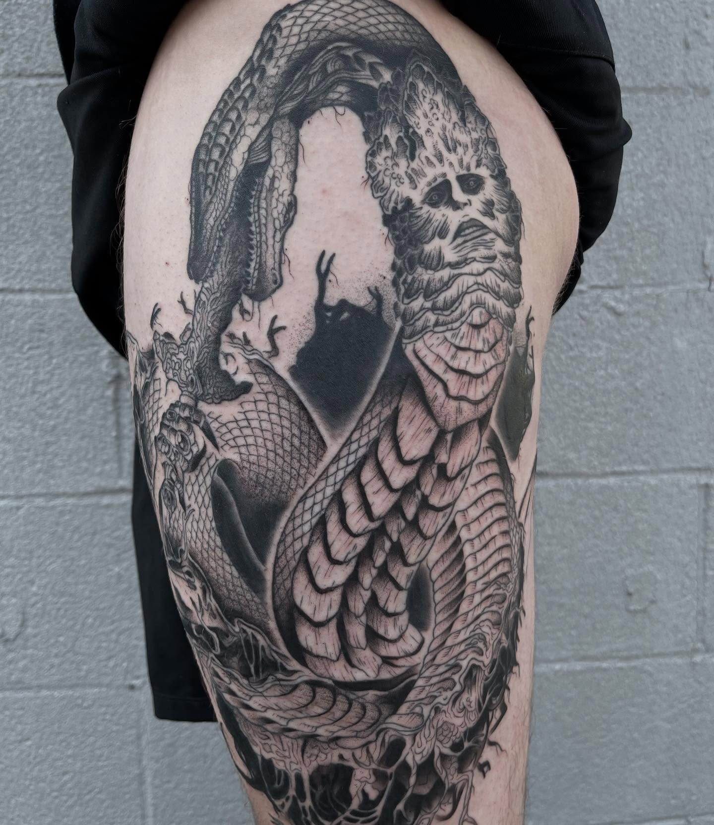 Tattoo by @apriljaytattoo — black_and_grey, realism