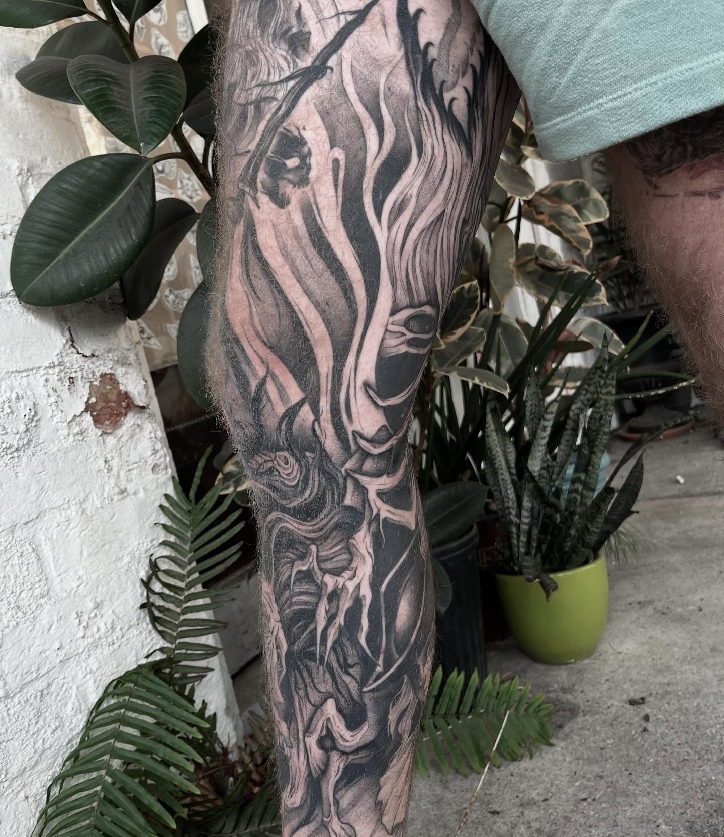 Tattoo by @apriljaytattoo — black_and_grey