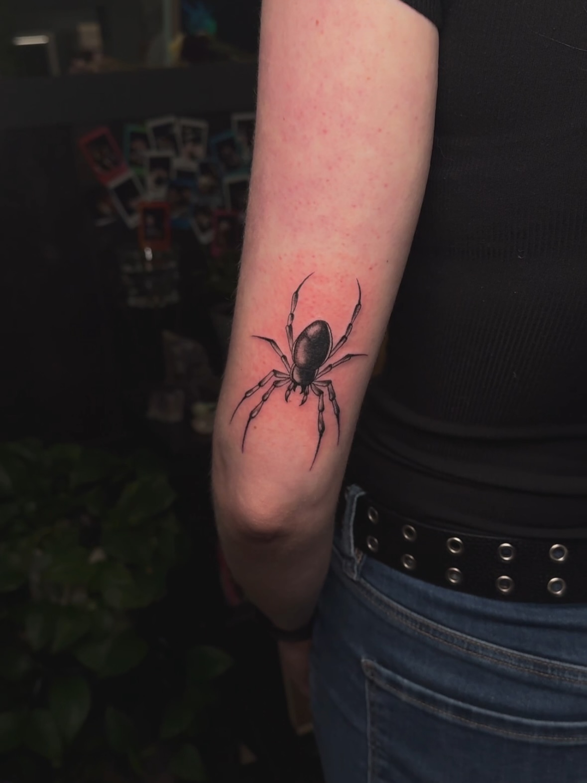 Spider realism tattoo on the forearm by πππͺ‘