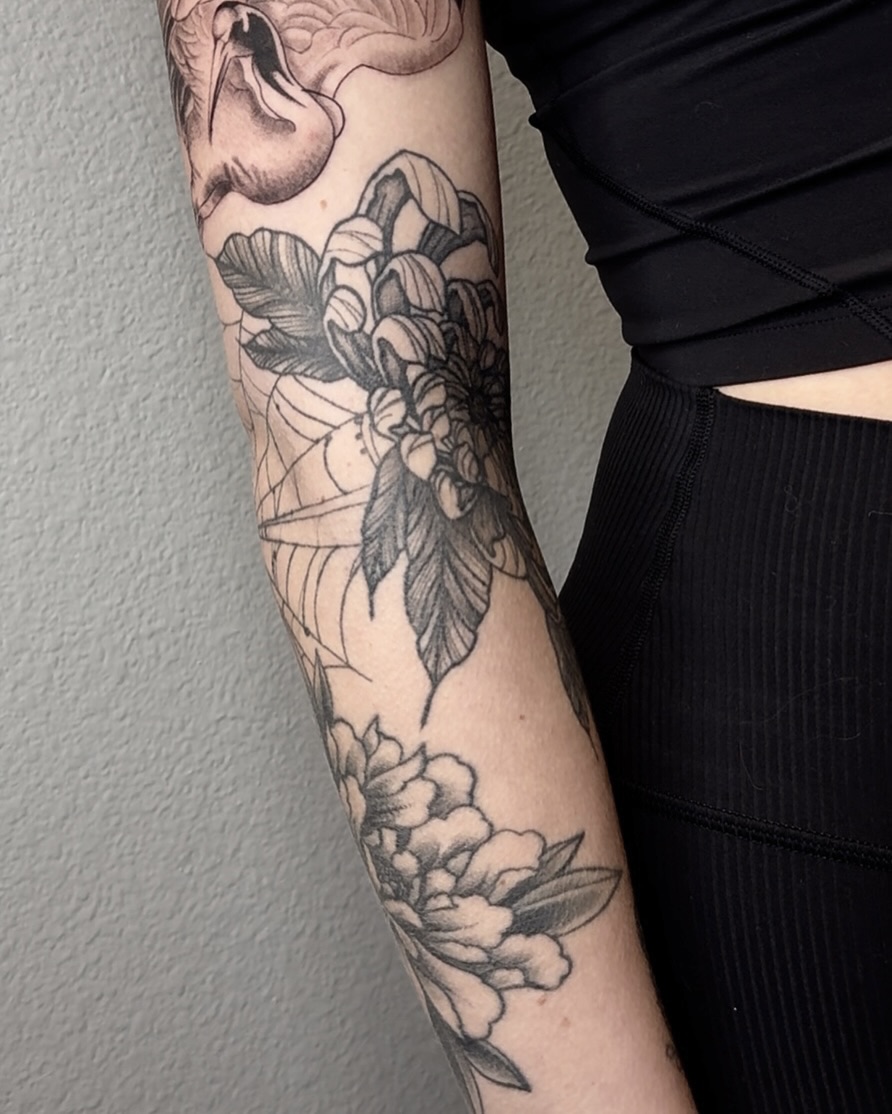 Tattoo by Las Vegas fineline tattoo artist . Bella, Las Vegas, NV