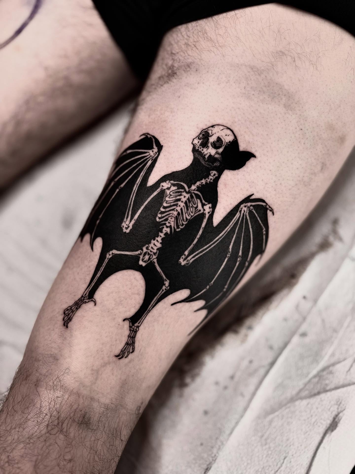 Tattoo by @korztattoo โ black_and_grey
