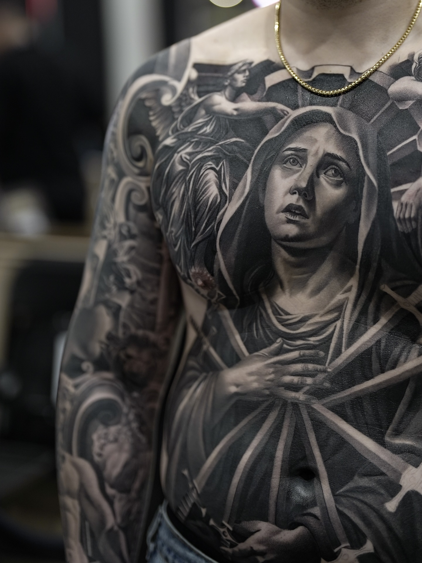 Tattoo by @fabio_tattooartist — realism, black_and_grey